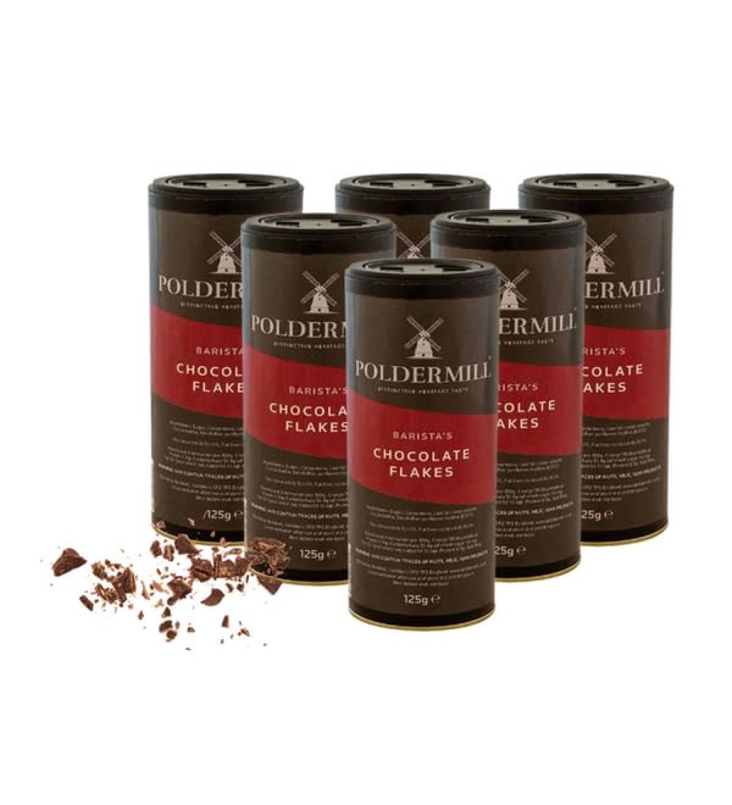 Polder Mill Chocolate Flake Shaker Drums 6 x 125g - Buy Online on GoSupps.com