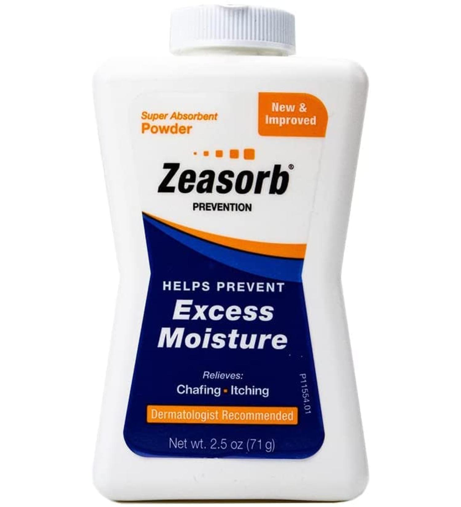 Zeasorb Prevention Super Absorbent Powder - 2.5 oz Pack of 6