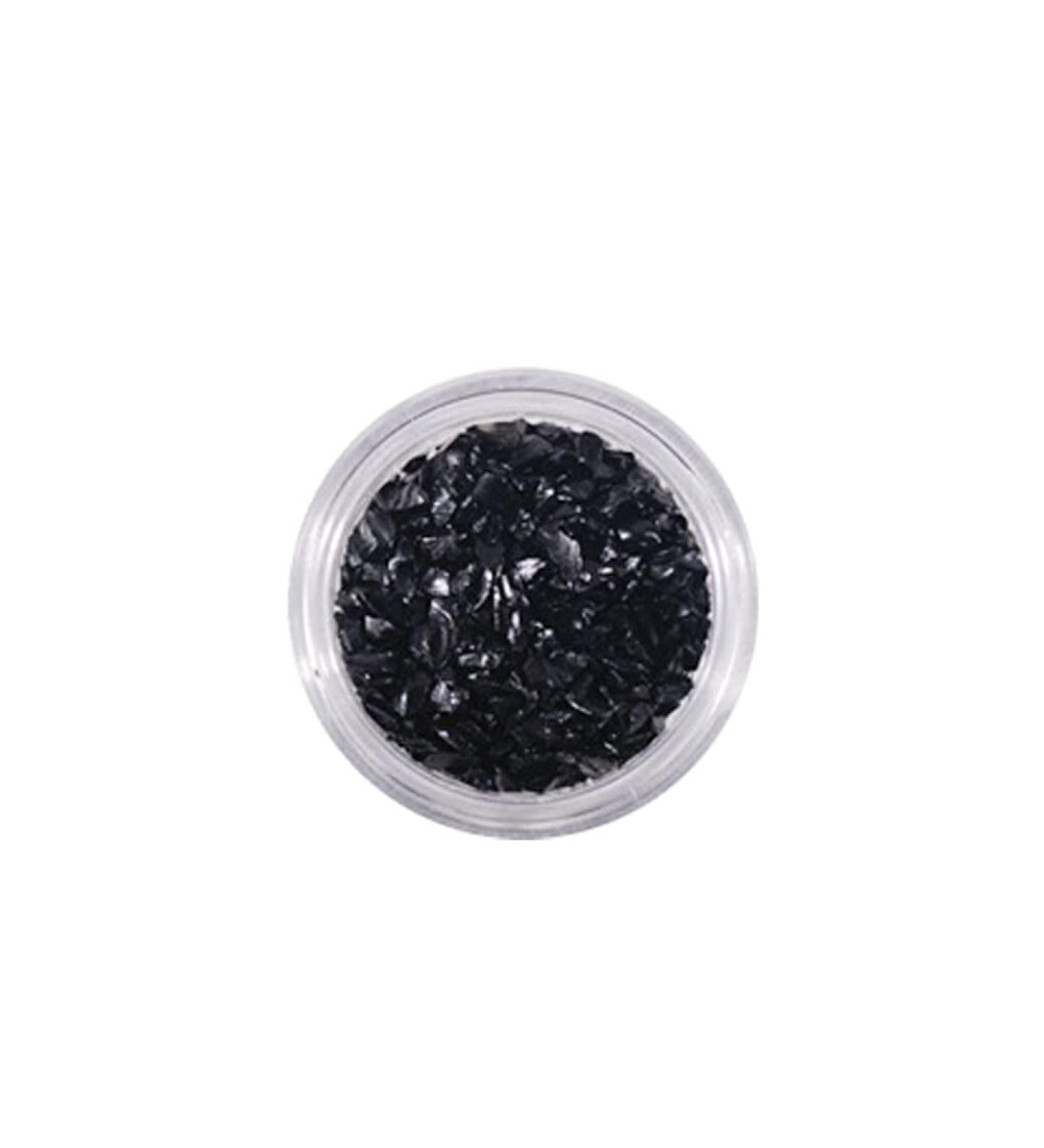 dijiusidy Nail Art Crushed Glass Stones Irregular Glitter Crystal Fragment DIY Rhinestone Fillers Mobile Phone Jewelry Making Black - Buy Online on GoSupps.com
