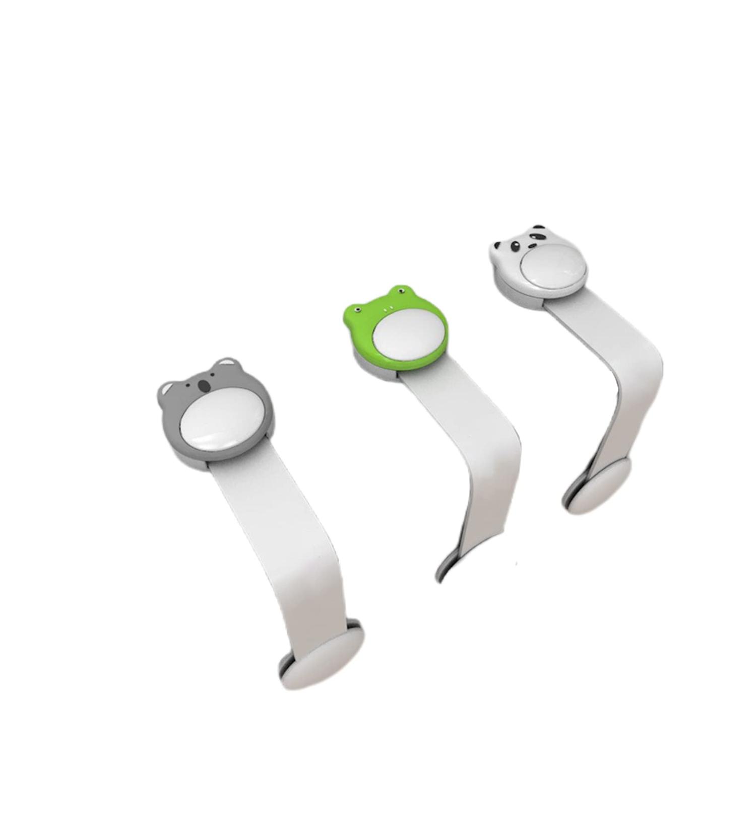 3 Pcs Safety Strap Locks Self Adhesive Door Safety Locks Cartoon Image Child Safety Locks for Cupboards Fridge Drawers Dishwasher Toilet - Buy Online on GoSupps.com