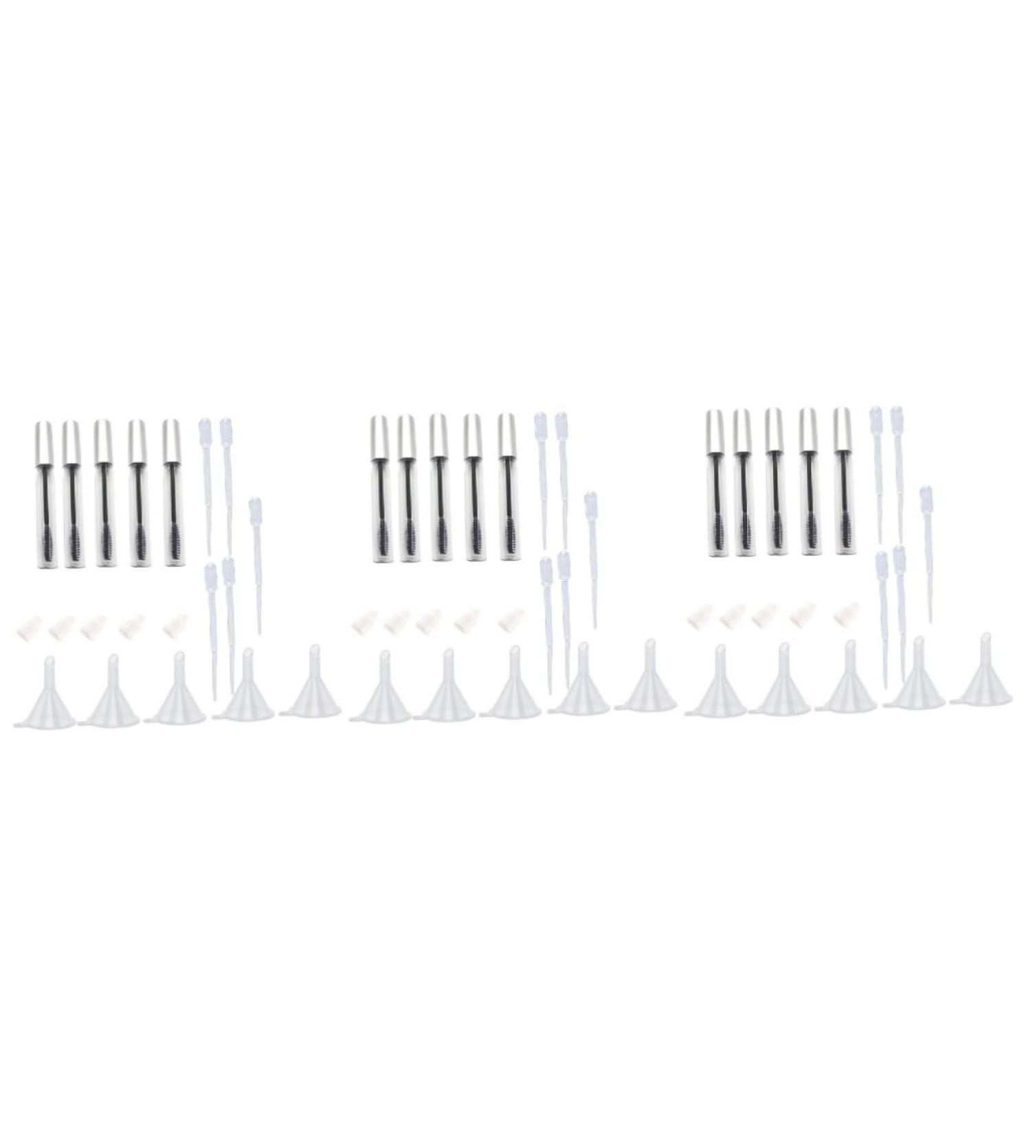OHPHCALL 15 Pcs Eyelash Tube Clear Mascara Tube Lip Gloss Tubes with Wand Tube with Eyelash Brush 1 g (Pack of 1) As Shownx3pcs - Buy Online on GoSupps.com