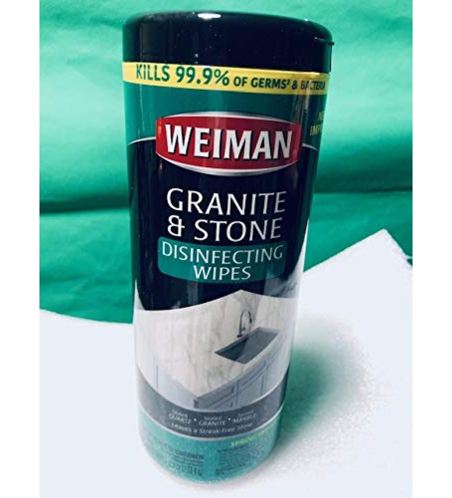 Weiman Granite Wipes Canister 30 Count