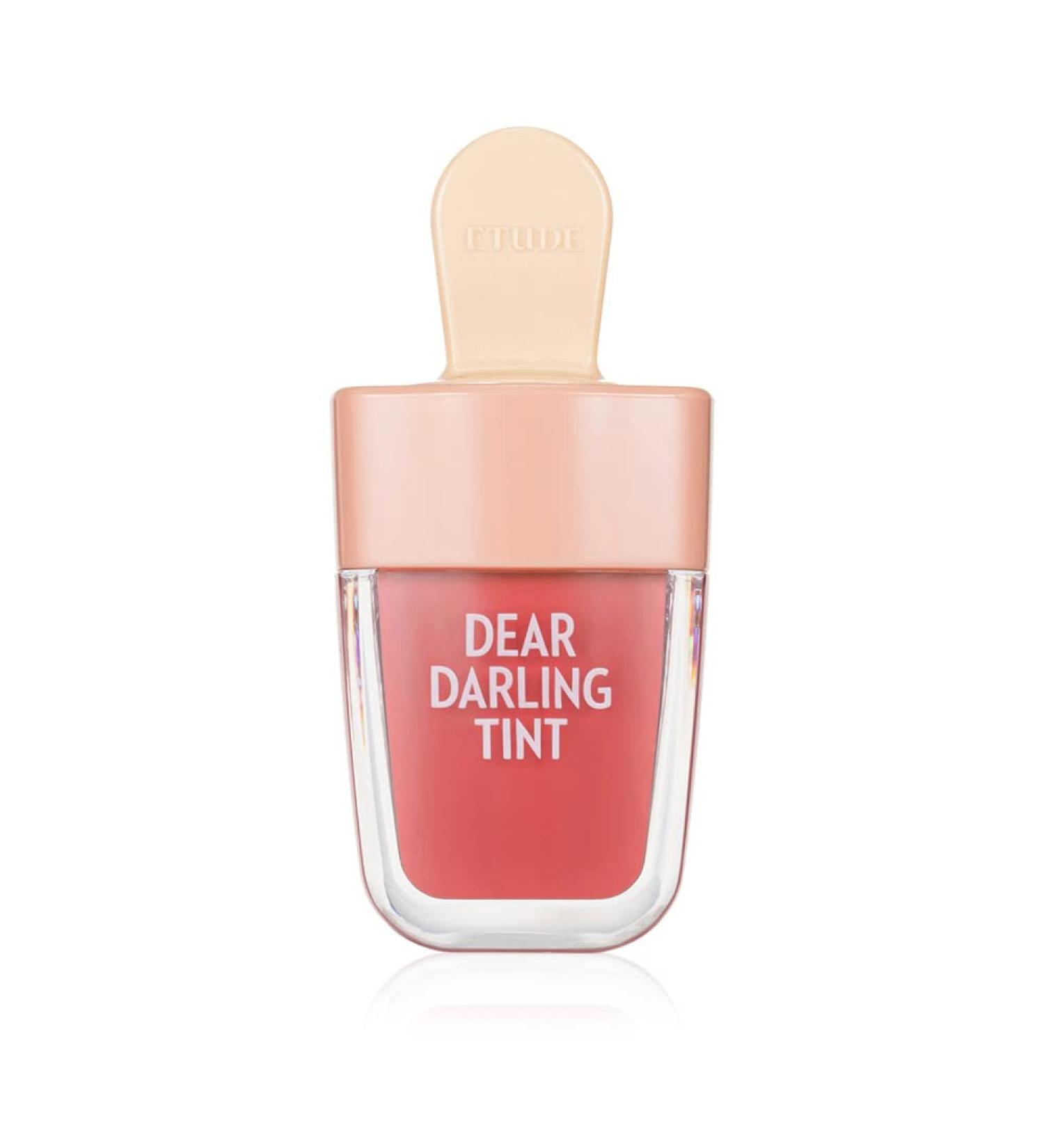 Etude House Dear Darling Water Gel Tint Ice Cream - OR205 Apricot Red | Vivid High-Color Lip Tint with Minerals - Buy Online on GoSupps.com
