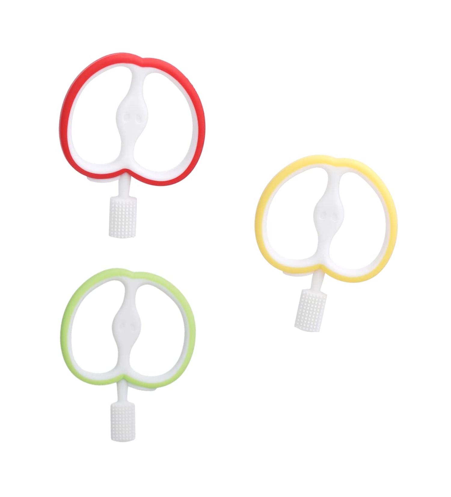 Toyvian 3pcs Teether Tooth Brush for Kids - Baby & Toddler Toothbrushes Set | Infant Molar Toys with Silica Gel - Anti-Eating Hands Grinder for Newborns - Buy Online on GoSupps.com