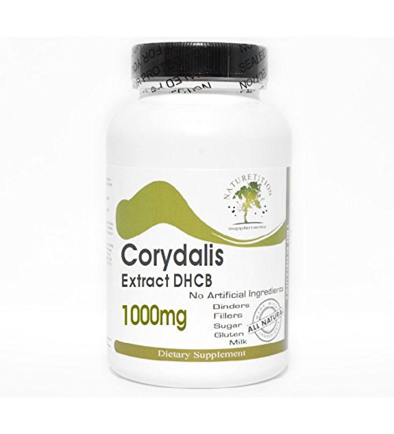 Naturetition Supplements Corydalis Extract DHCB 1000mg 100 Capsules - No Additives