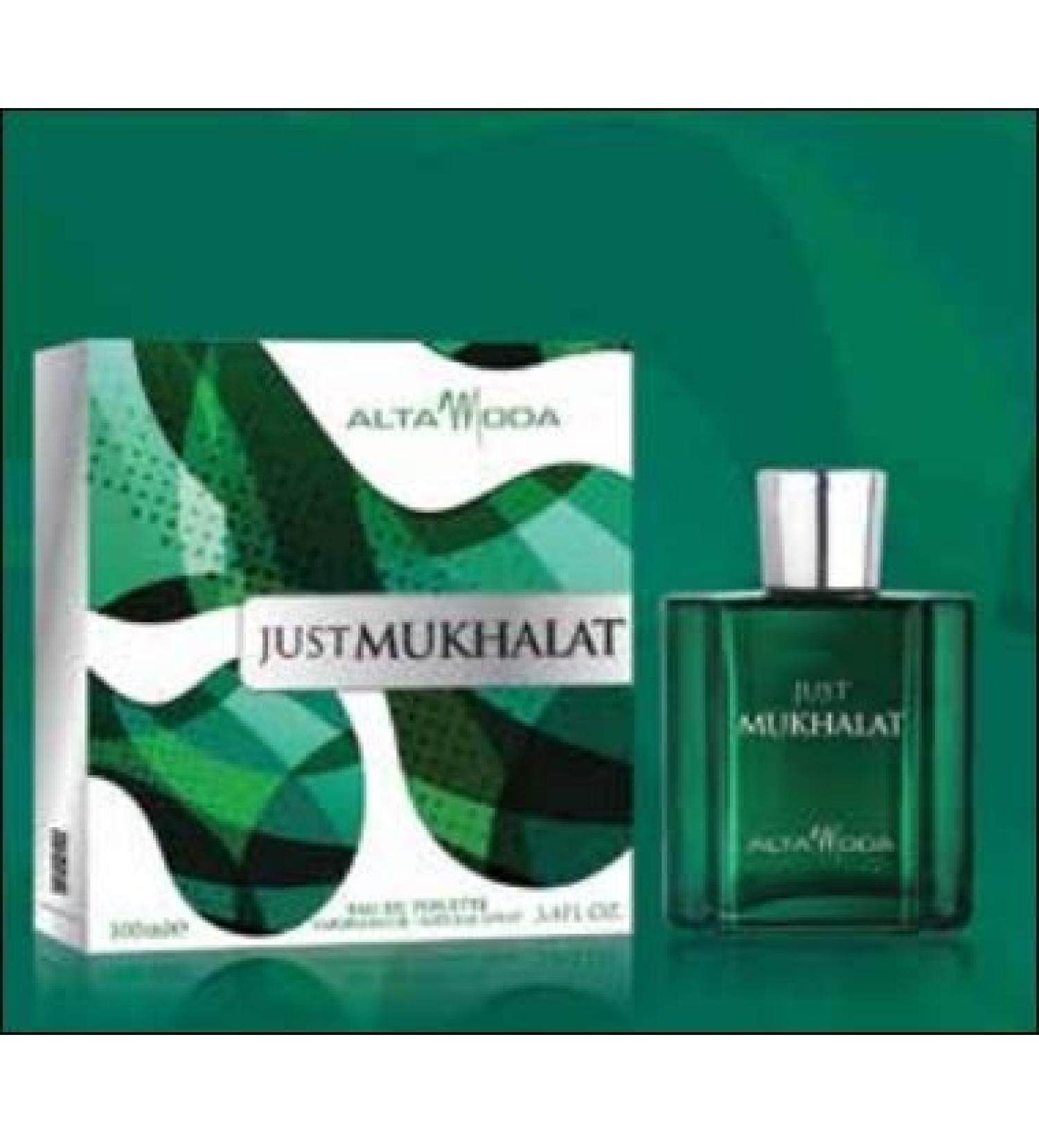 Just Mukhalat for Unisex EDT - Eau De Toilette 100ML (3.4 oz) | Arabian Perfumery | Traditional Scent with Saffron Incense Jasmine and Rose | Everyday Essential | by Alta Moda Perfumes Floral Raspberry Cedar
