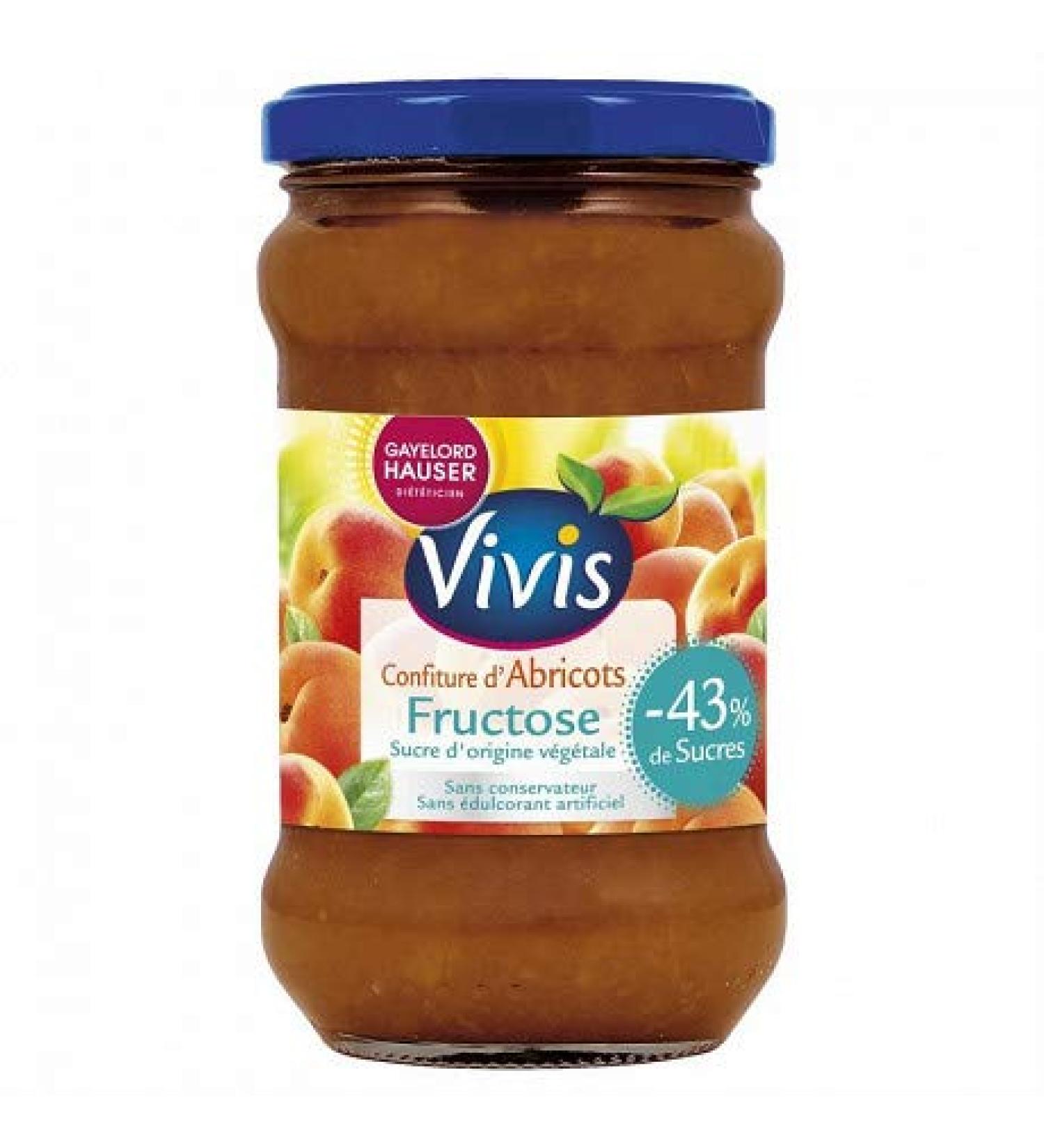Gayelord Hauser Apricot Jam with Fructose 320 g - Set of 4