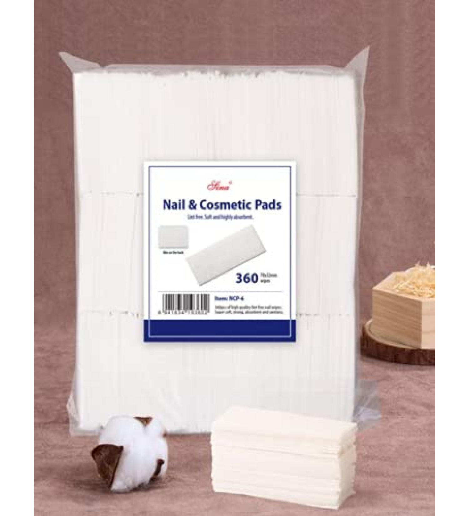 360 Nail Wipes - White High Quality Cosmetic Cotton Nail Polish Remover Manicure Pedicure Tools Cosmetic Pads - Buy Online on GoSupps.com