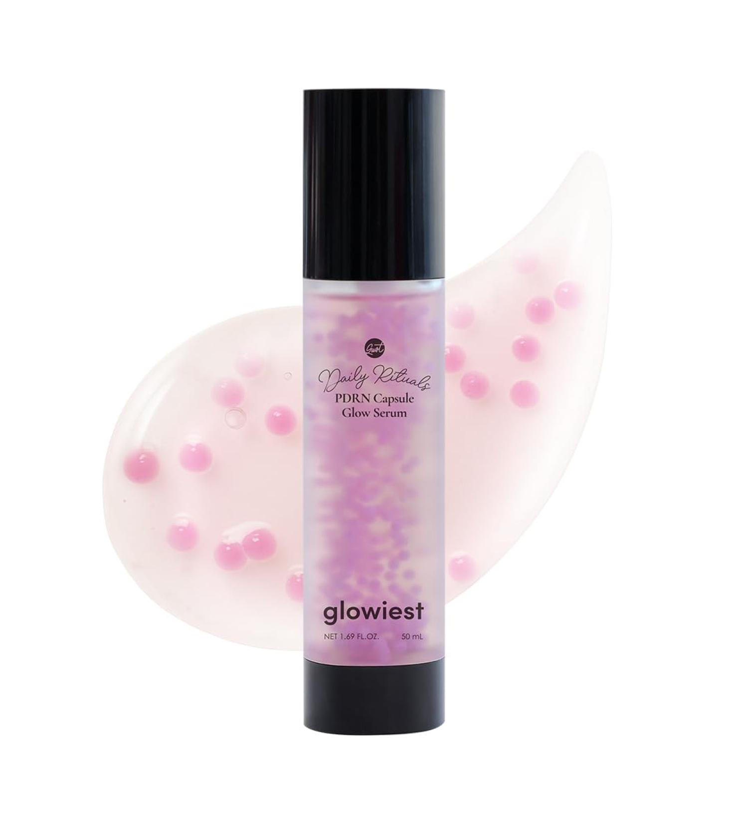 glowiest PDRN Capsule Glow Serum Encapsulated PDRN + Collagen + Snail Mucin Hydrating Serum for Youthful Glow 300Da Collagen 50ml - Buy Online on GoSupps.com