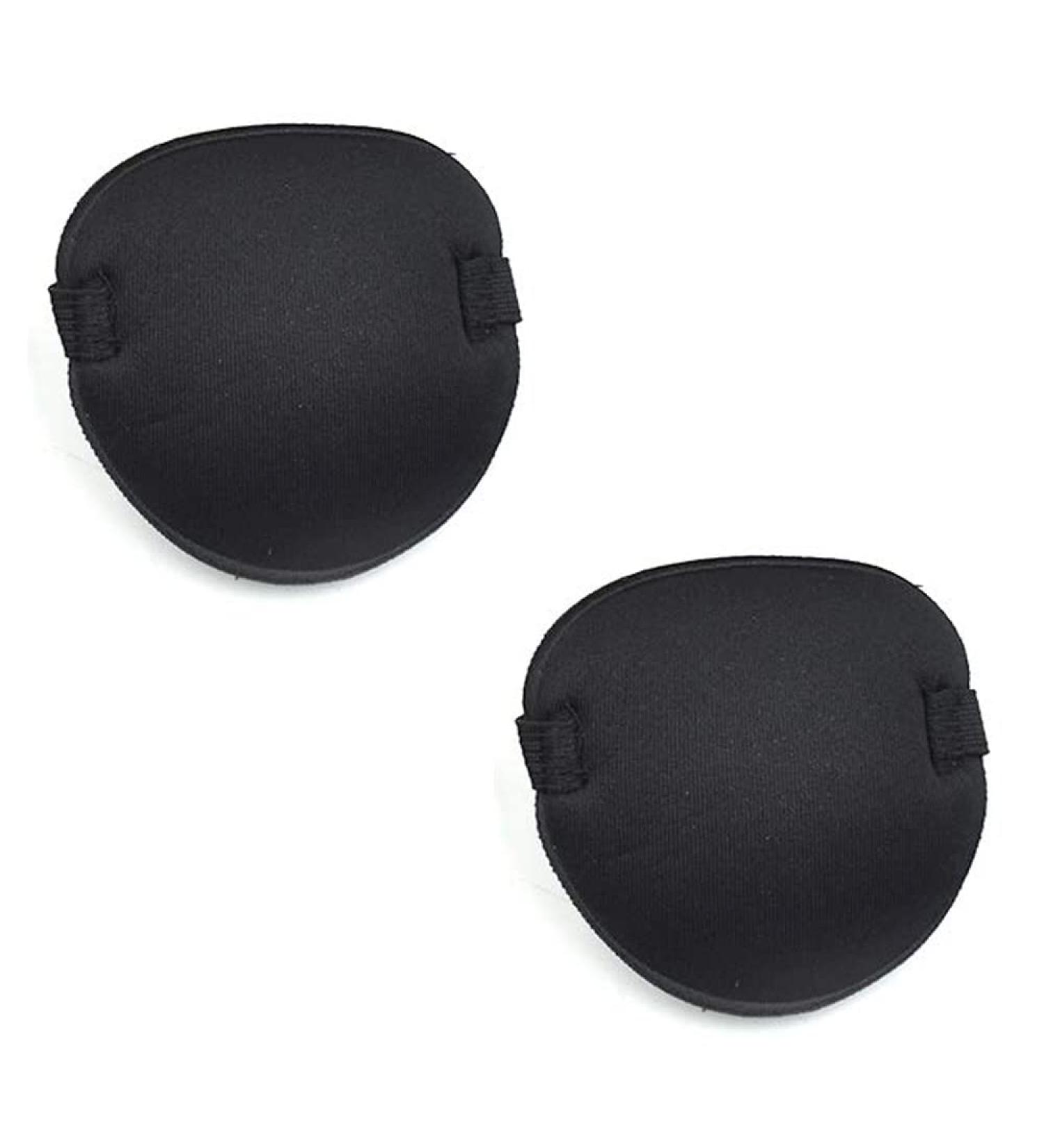 Adjustable Eye Patch Set for Lazy Amblyopia - Black - 2 Pcs Elastic Strabismus Eye Patches for Adults and Kids - Homiest - Buy Online on GoSupps.com
