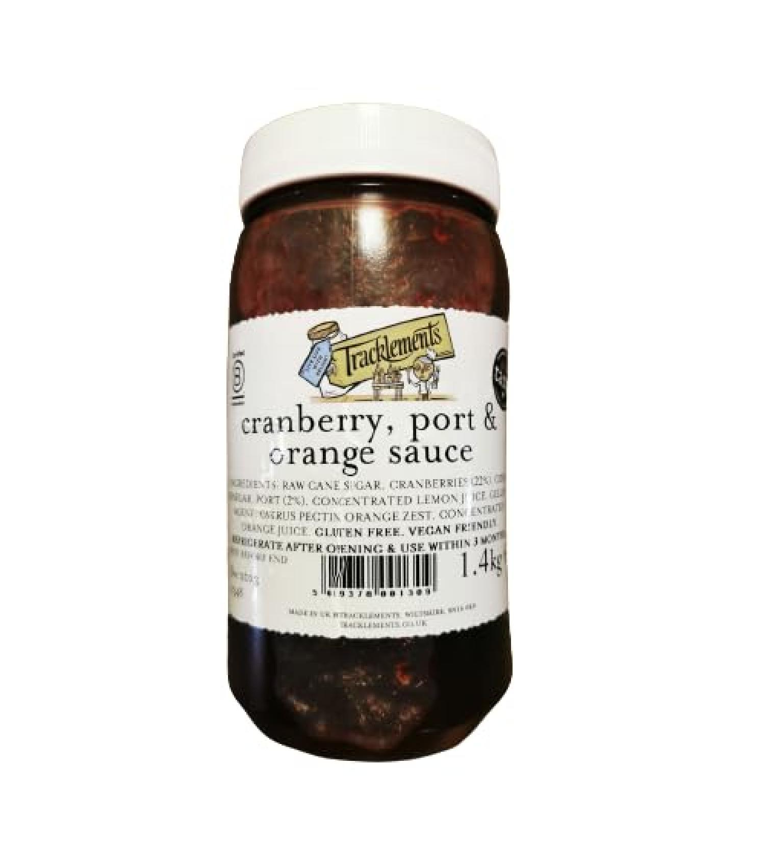 Tracklements Cranberry & Orange Sauce with Port 1.4kg