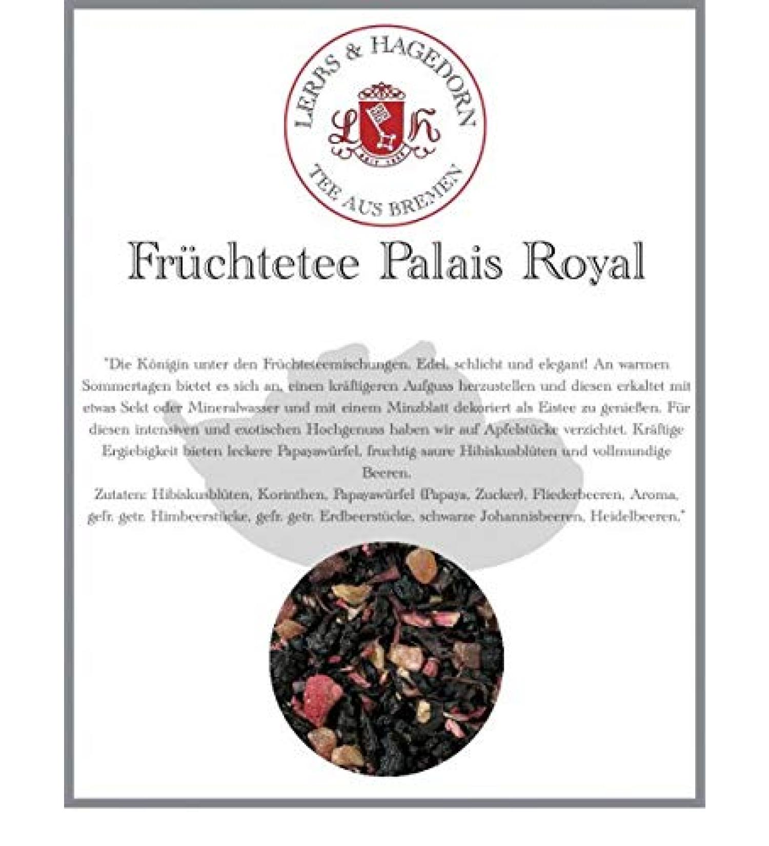  Lerbs & Hagedorn Palais Royal Fruit Tea 1 kg - Blackberry - Buy Online on GoSupps.com