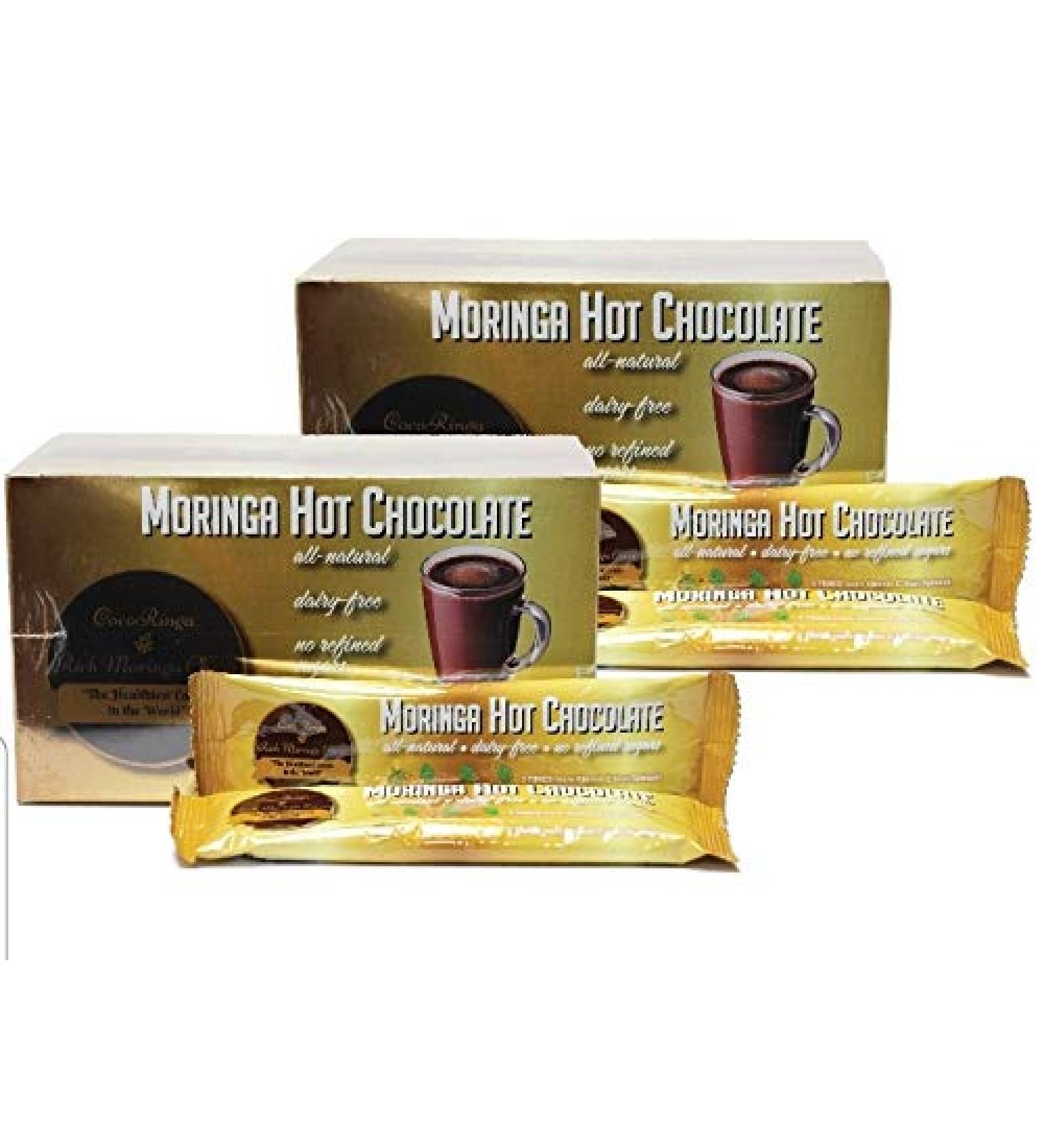 CocoRinga Moringa Hot Chocolate Vegan High Protein (10 ct )