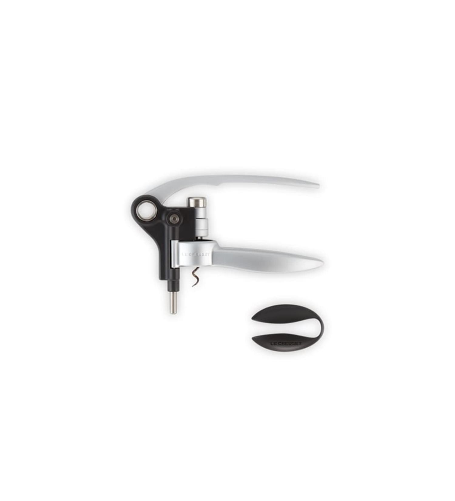 Le Creuset Lever Corkscrew and Foil Cutter Wine Accessory Gift Set For All Cork Types LM-250 Satin Chrome 49005000000100 Lm250 Silver - Buy Online on GoSupps.com