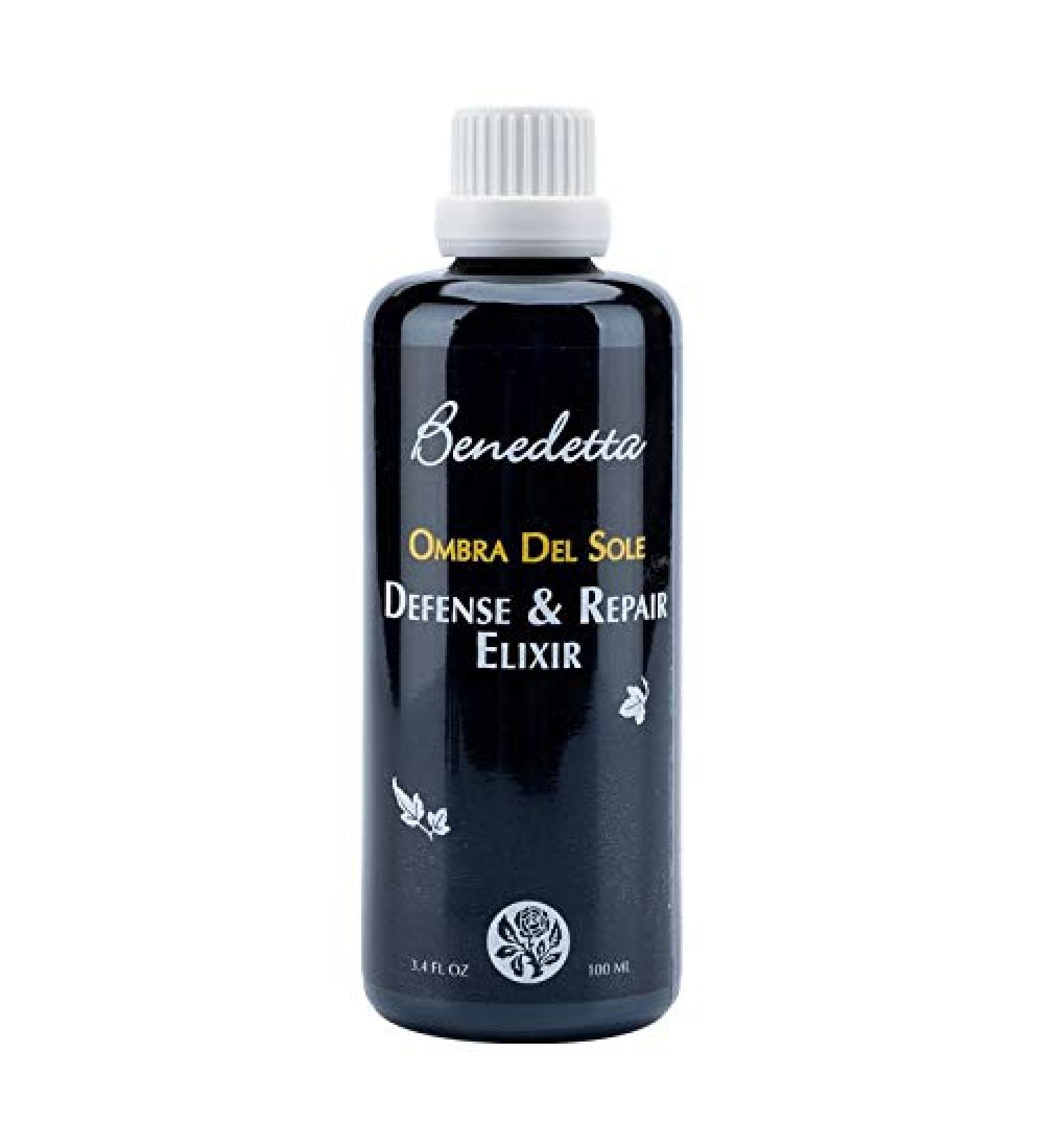 Ombra Del Sole: Defense & Repair Elixir - Alternative Sun Protection Locks in Hydration Rich in Anti-Oxidants - 3.4 oz (100 ml)