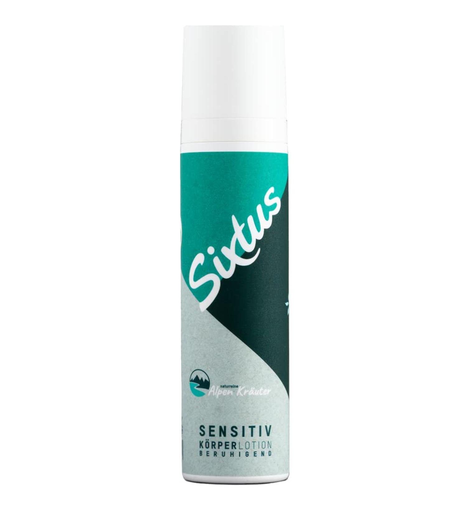 Sixtus Sensitive Body Lotion - Daily Care Cream for Sensitive Skin with Alpine Herbs | 100 ml - Buy Internationally - Buy Online on GoSupps.com
