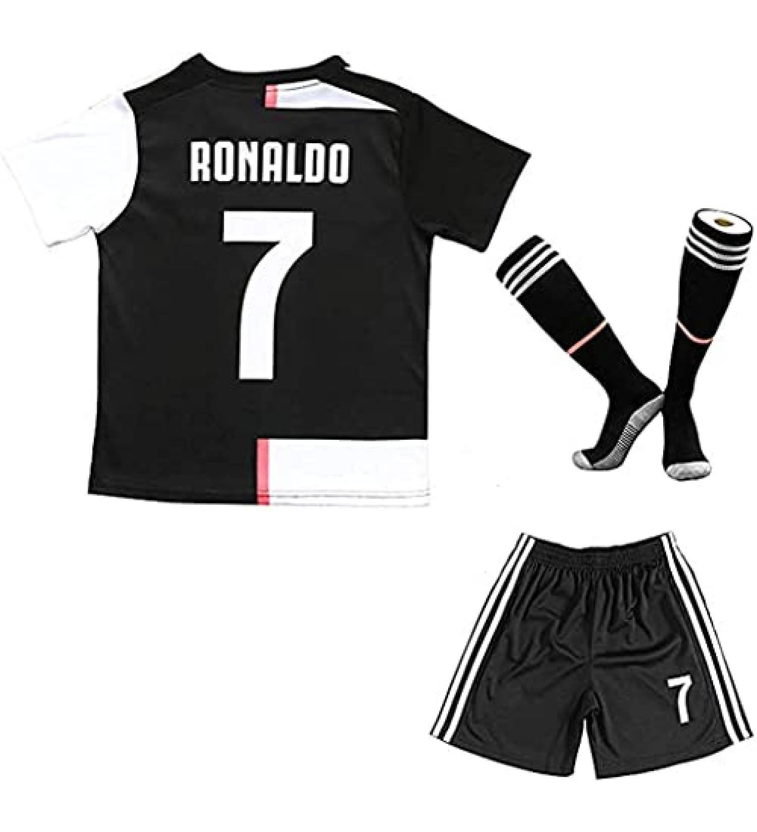Msteco Portugal Soccer Legend #7 Jersey Fan Kids Unisex Jersey/Shorts Youth Sizes Juve 9-10 Years