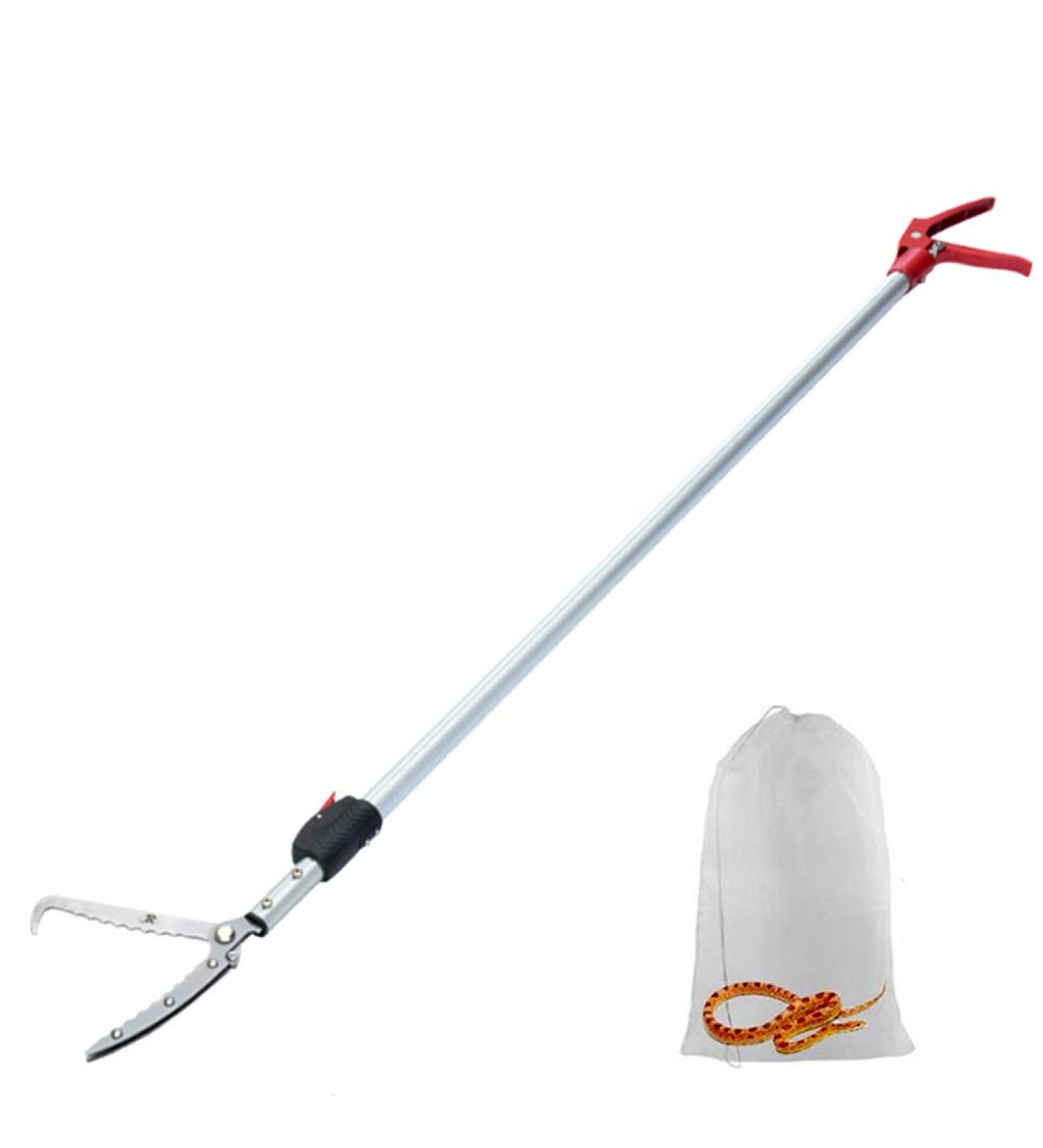YomyRay 150CM Snake Tong Reptile Grabber Stick Rattlesnake Catcher Professional Extendable Wide Jaw Handling Tool (Include Bag) (150CM Extendable) - Buy Online on GoSupps.com
