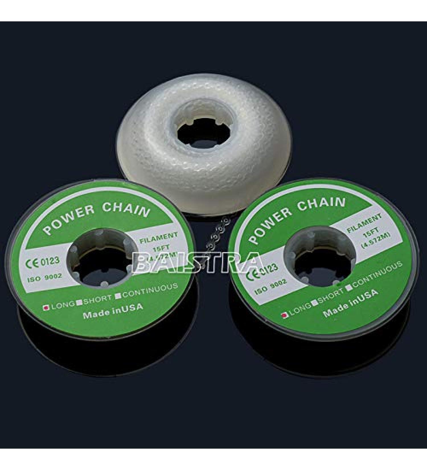 Buy Orthodontic Transparent Elastic Power Chain - Long Size Dental Material for International Shipping - Buy Online on GoSupps.com