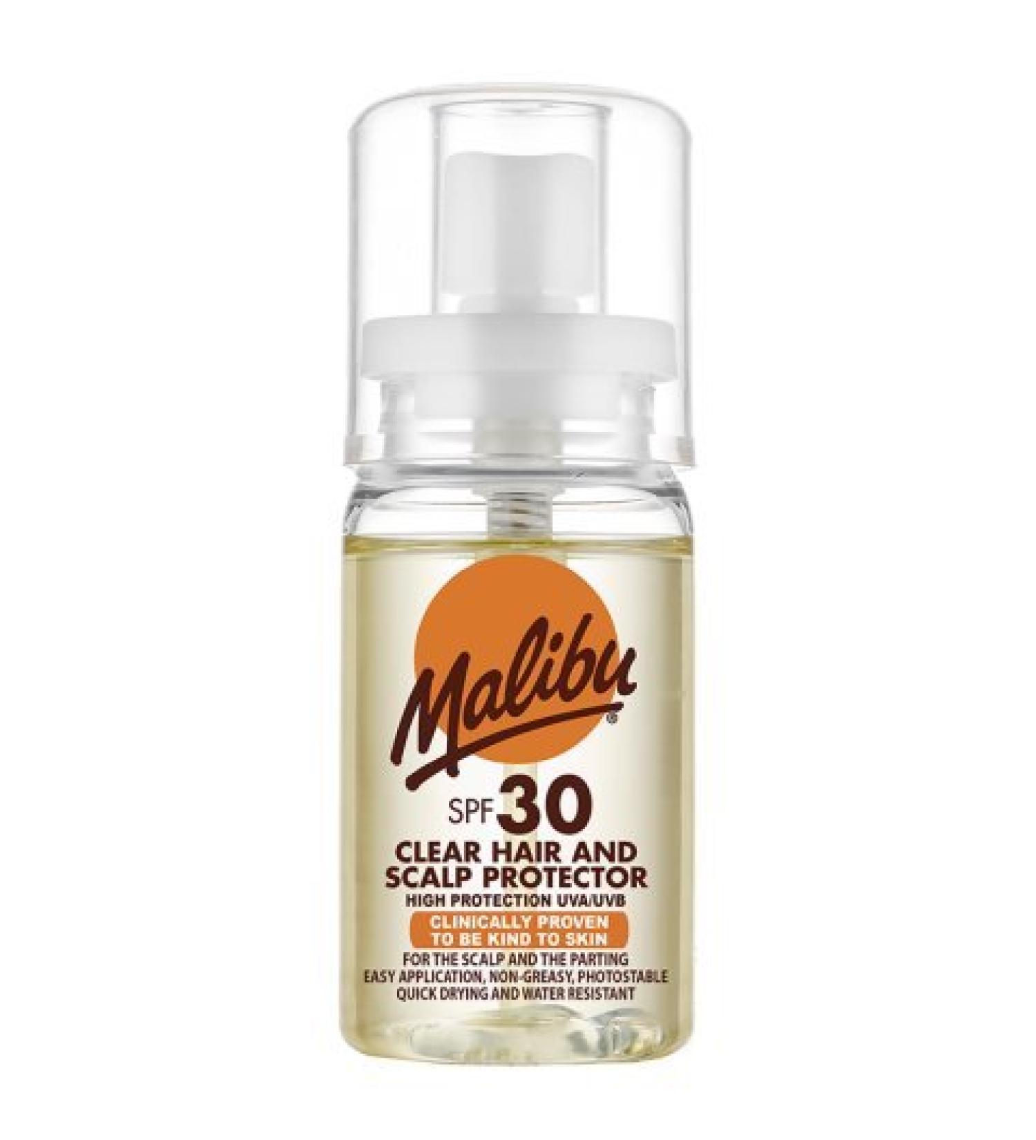 Malibu Protection UV moyenne et lev e et nettoyage du cuir chevelu avec SPF et spray 50 ml (Lot de 1)