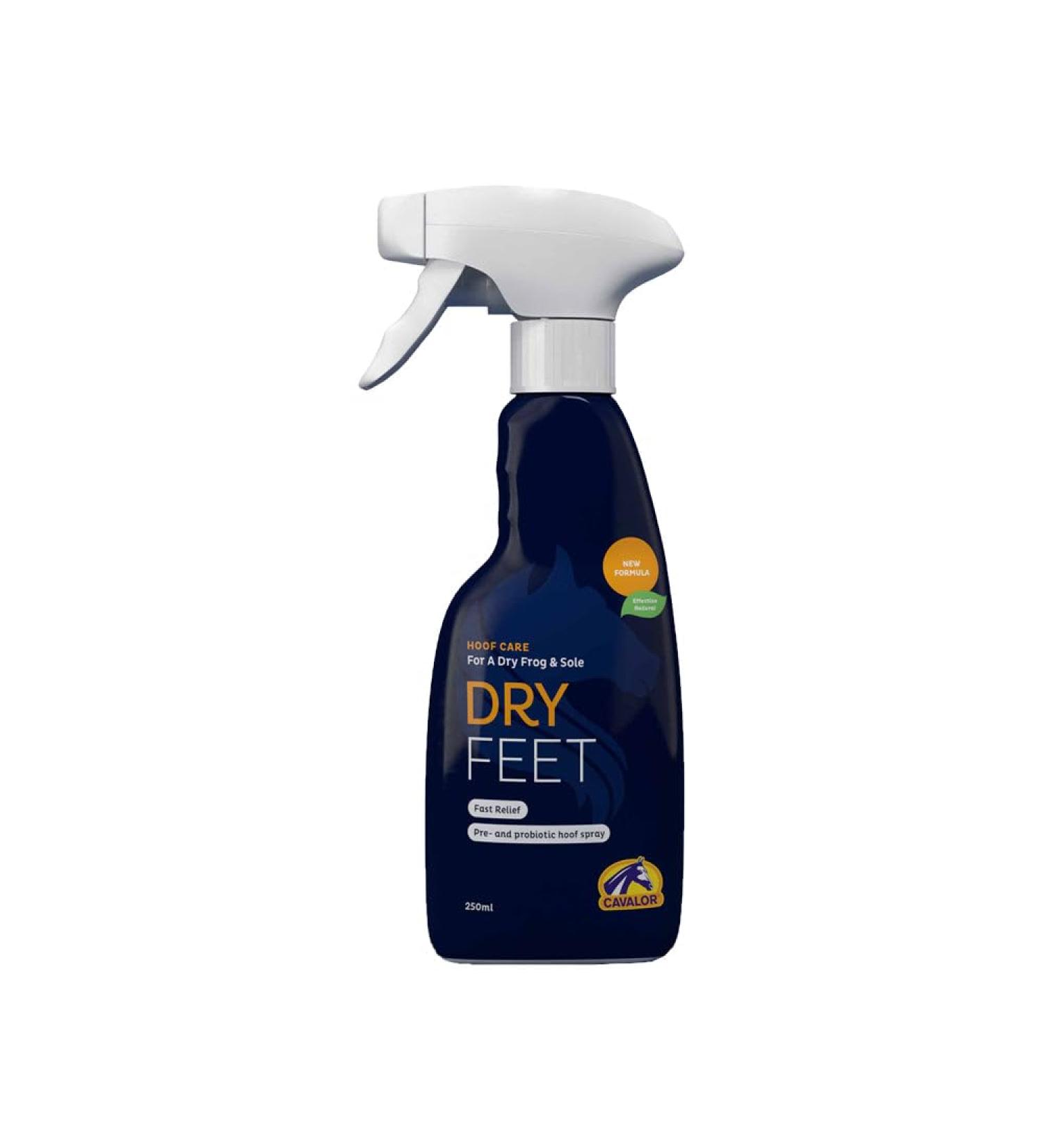 Cavalor Dry Feet Effective Natural New Formula 250ml for hoof sole and beam prevents moisture and dirt prevents jet rot -blank