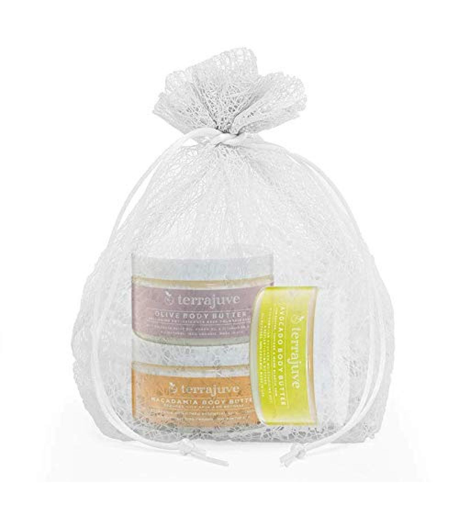 Macadamia Avocado and Olive Face & Body Butter Cream All Organic Natural Wrapped in Organza Bag: Reduces Redness Oily Skin with Anti Aging Antioxidants for a Soft Silky Elastic Radiant Skin - Buy Online on GoSupps.com