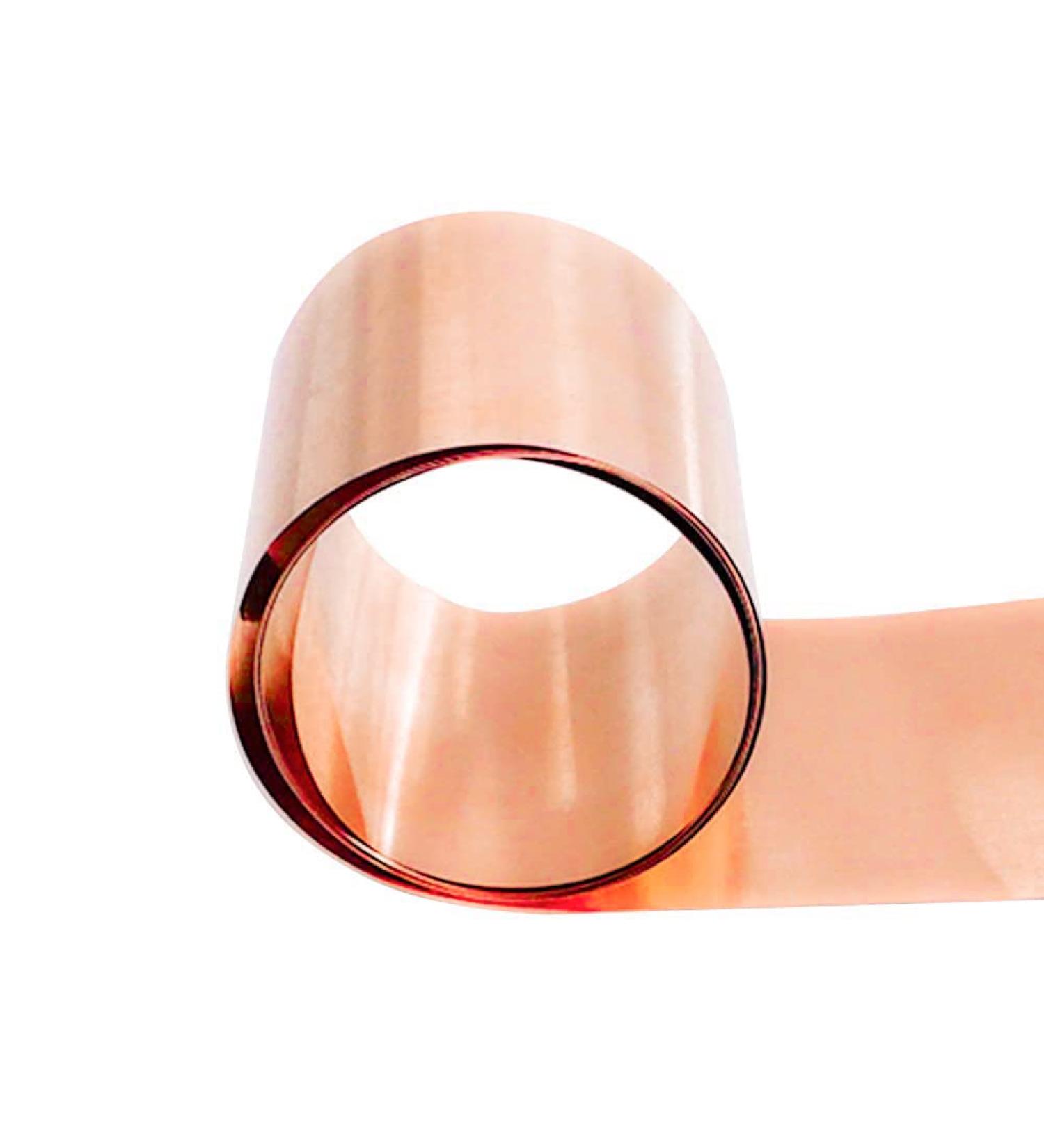 Tynulox 110 Copper Sheet Roll 0.3mm x 100mm x 1M - Copper Foil Strip for Jewelry, Crafts, Repairs - Electrical Grade Metal Roll - Buy Online on GoSupps.com
