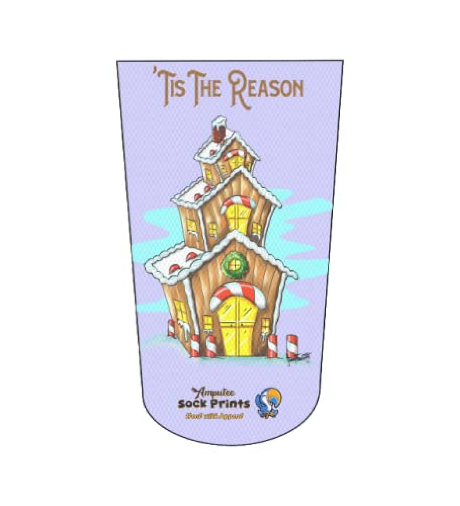 Amputee Stump Sock Gingerbread House VLT V1 3Ply - Festive Season Essential - Buy Online on GoSupps.com