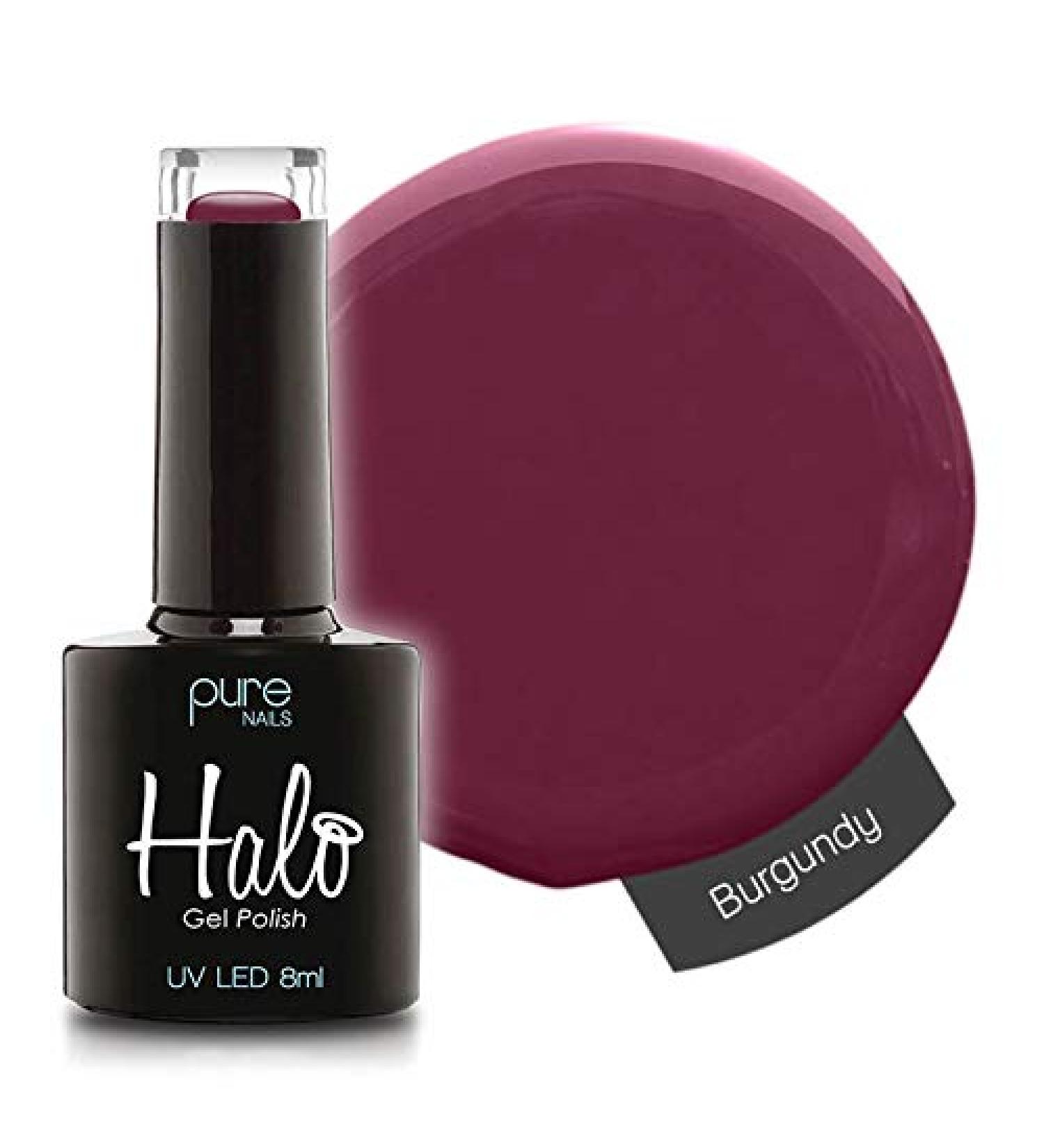 Halo Gel Polish *Full Range 8ml* **CHOOSE YOUR COLOUR(S)** (Burgundy N2808) Burgundy N2808 8 ml (Pack of 1)