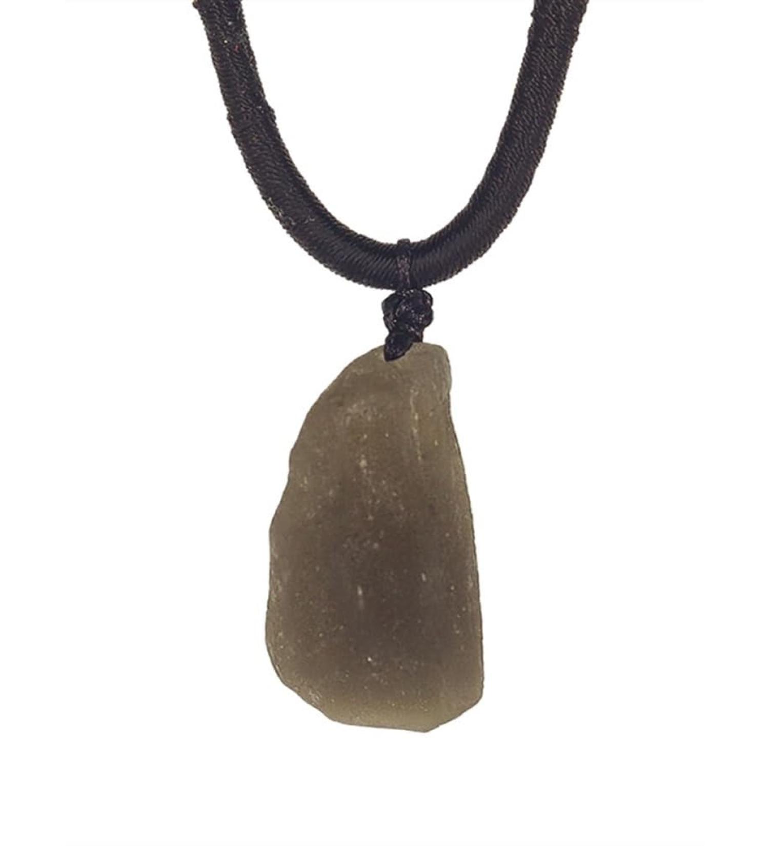 Buy JEVLUH Real Australian Cintamani Meteorite Pendant | Raw Tektite Halenkette | Unique Irregular Meteorite Necklace - International Shipping - Buy Online on GoSupps.com