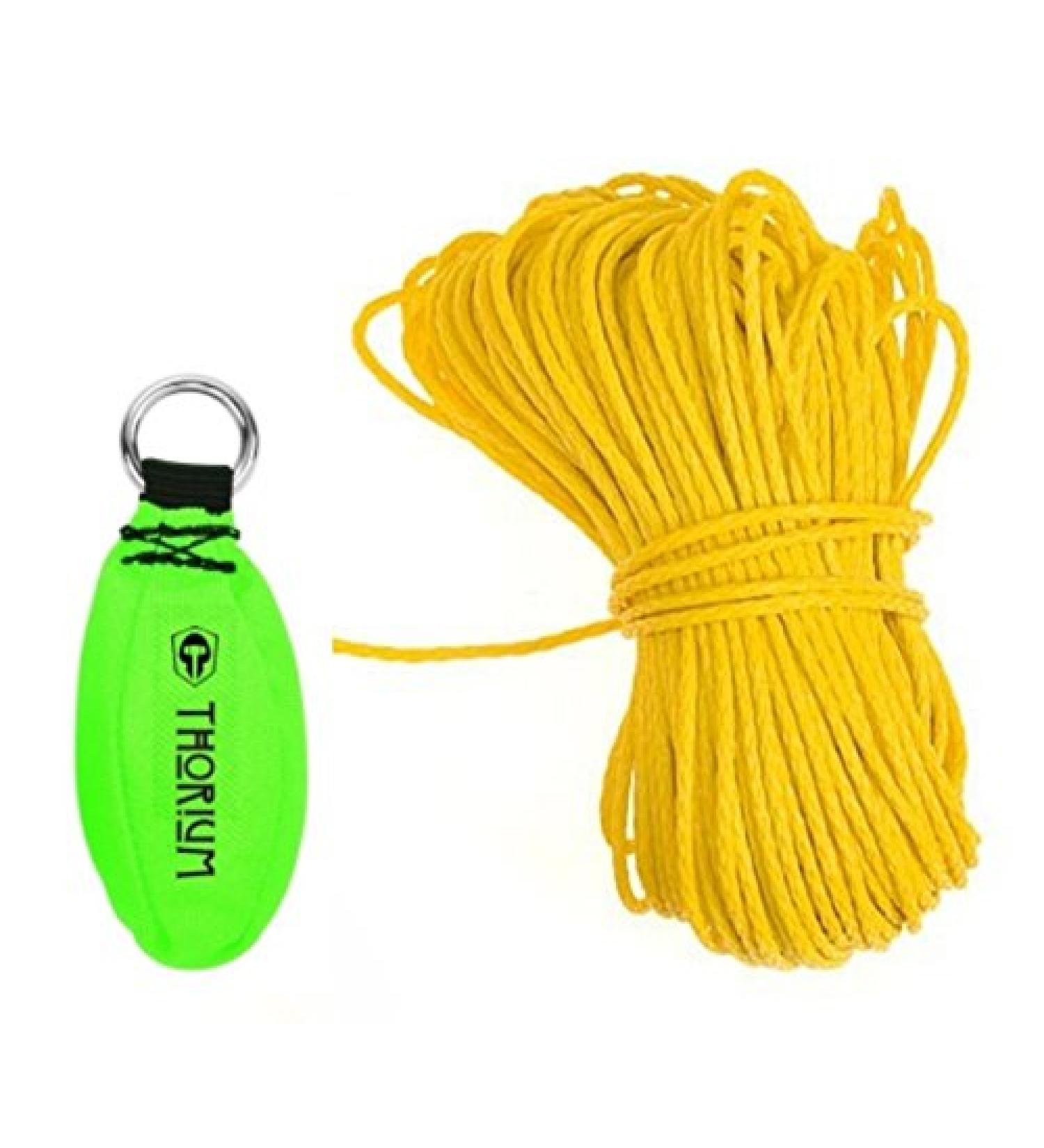THORIUM Slingshot Launcher Arborist Throw Weight Bag Pouch Set Kit - Bright Green 12oz + Bonus 150' Throw Line Rope - Buy Online on GoSupps.com