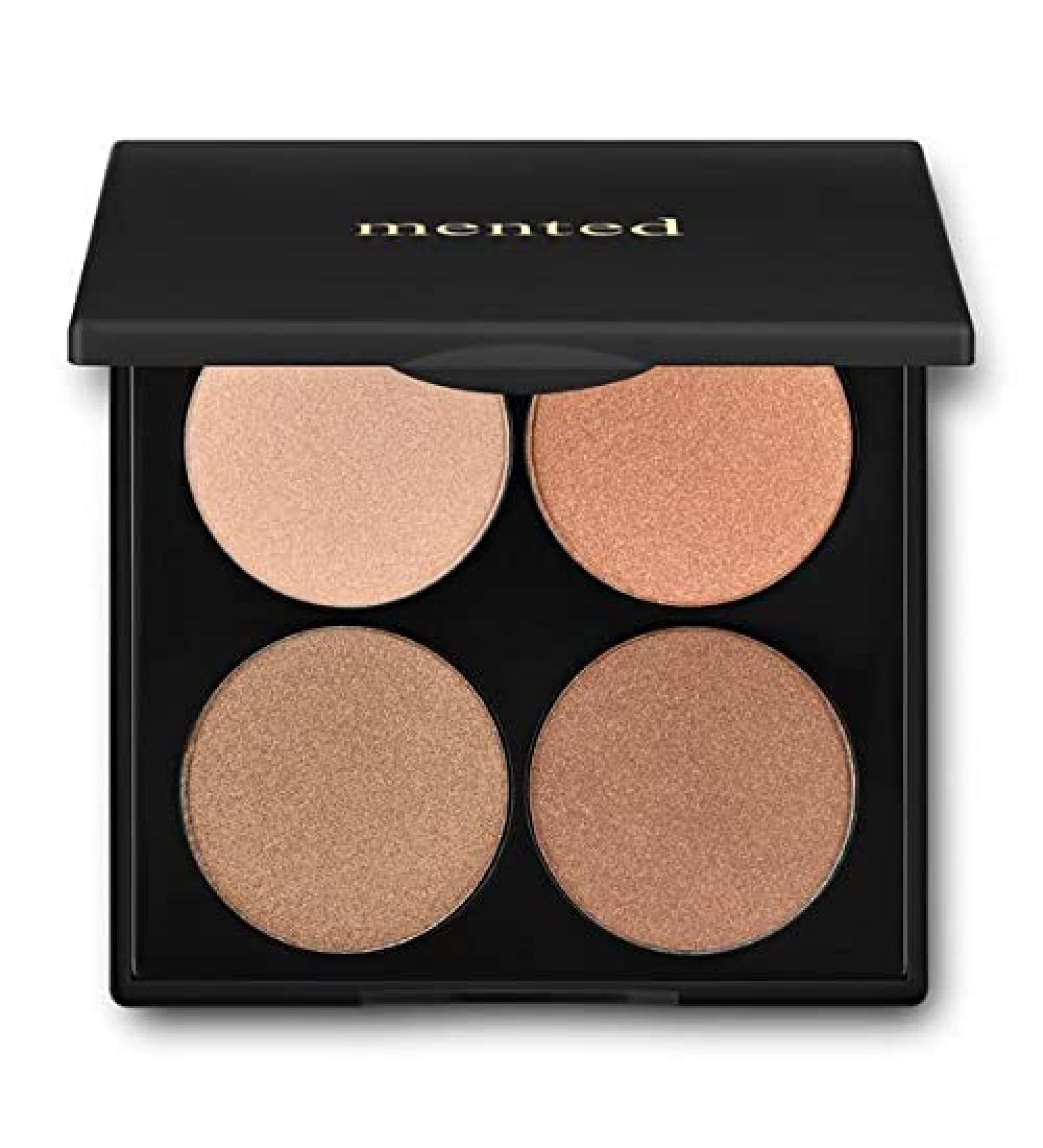 Mented Cosmetics Sunkissed Highlighter Palette: Gold and Bronze | Vegan, Paraben-Free, Cruelty-Free Makeup - Buy Online on GoSupps.com