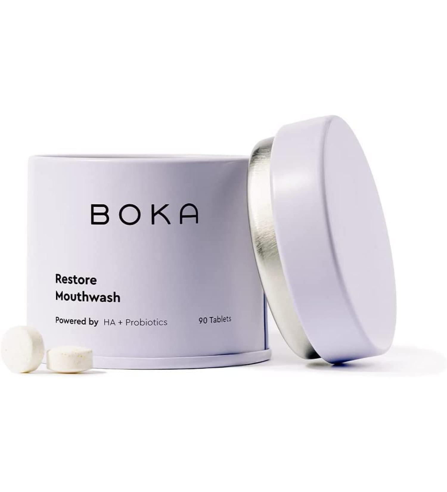 Boka Travel Size Mouthwash Tablets - Hydroxyapatite Formula - 90 Pack - Buy Online on GoSupps.com
