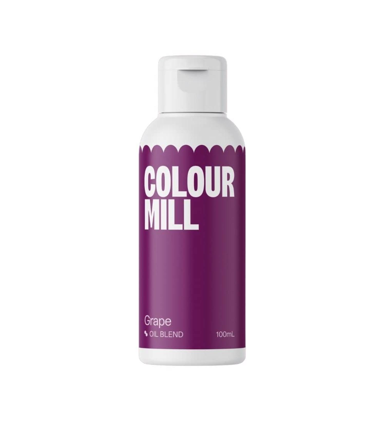 Colour Mill Food Colouring - Grape Coloured Food Colouring 100ml - Perfect for Cake Baking - Premium Oil Based Edible Food Colouring Liquid - Vegan Food Colouring - Gluten Free - Buy Online on GoSupps.com