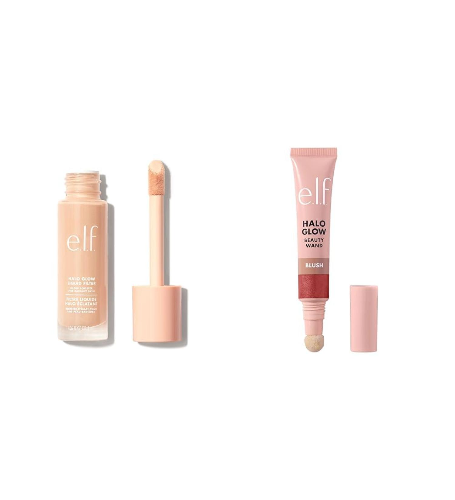 e.l.f. Halo Glow Liquid Filter Complexion Booster For A Glowing Soft-Focus Look & Halo Glow Blush Beauty Wand Liquid Blush Wand For Radiant Flushed Cheeks Infused With Squalane - Buy Online on GoSupps.com