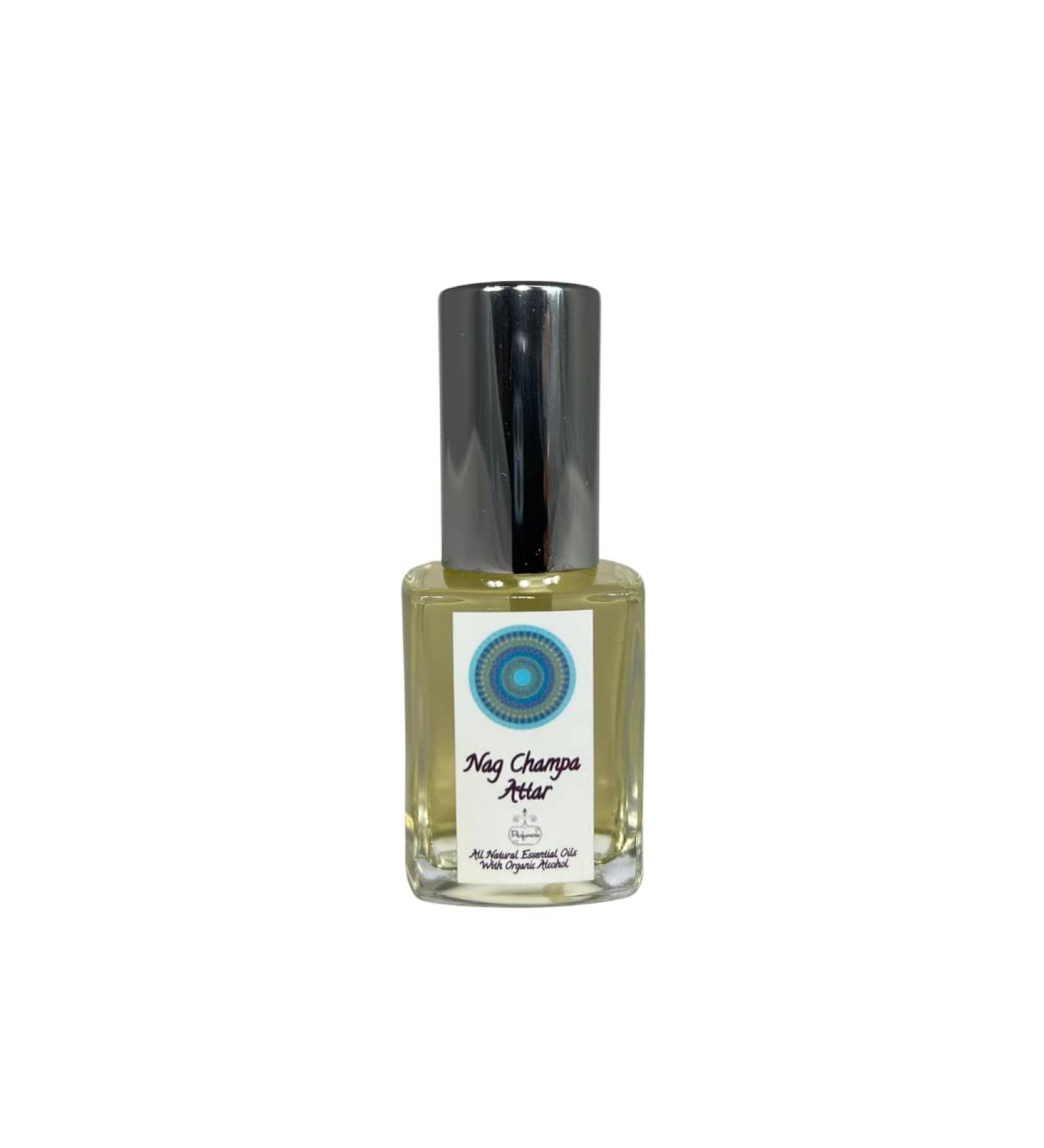 Nag Champa Attar Essential Oil Perfume 30ml Vegan Clean Botanical Perfume Essence No Synthetics! All-Natural Made With Certified Organic Cane Alcohol- Cruelty-Free Phthalate-Free Paraben-Free Gluten-Free - Buy Online on GoSupps.com