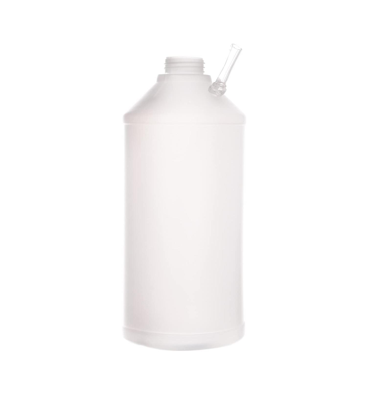 Latex Cosplay Gas Mask - White Full Half Face Fetish Mask with 2L Breathing Bottle - Buy Online on GoSupps.com