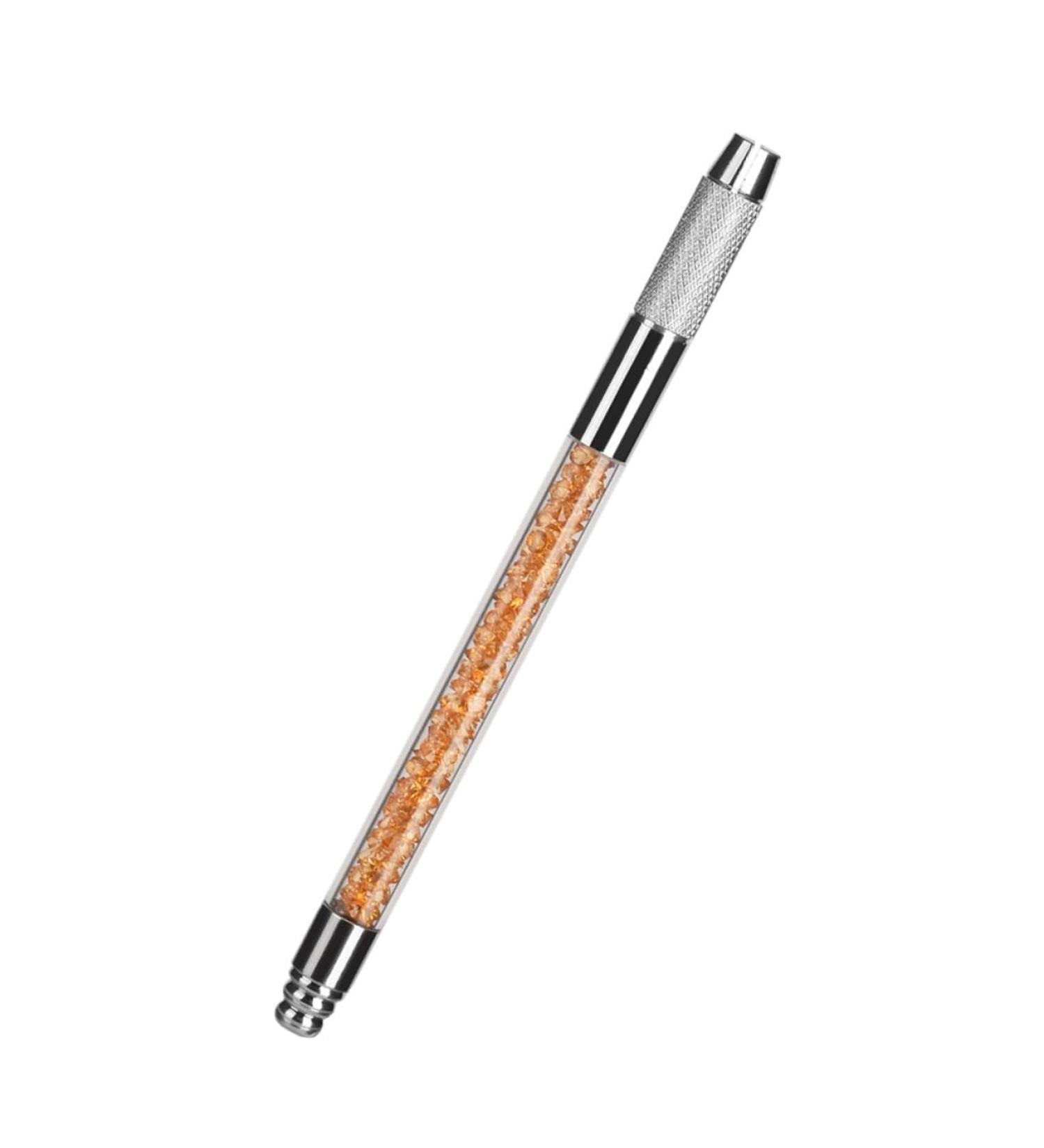 POPETPOP 1pc Crystal Embroidery Pen Brown Brow Pencil Professional Eyebrow Microblading Tool Korean Tools 1 count (Pack of 1) Orange - Buy Online on GoSupps.com