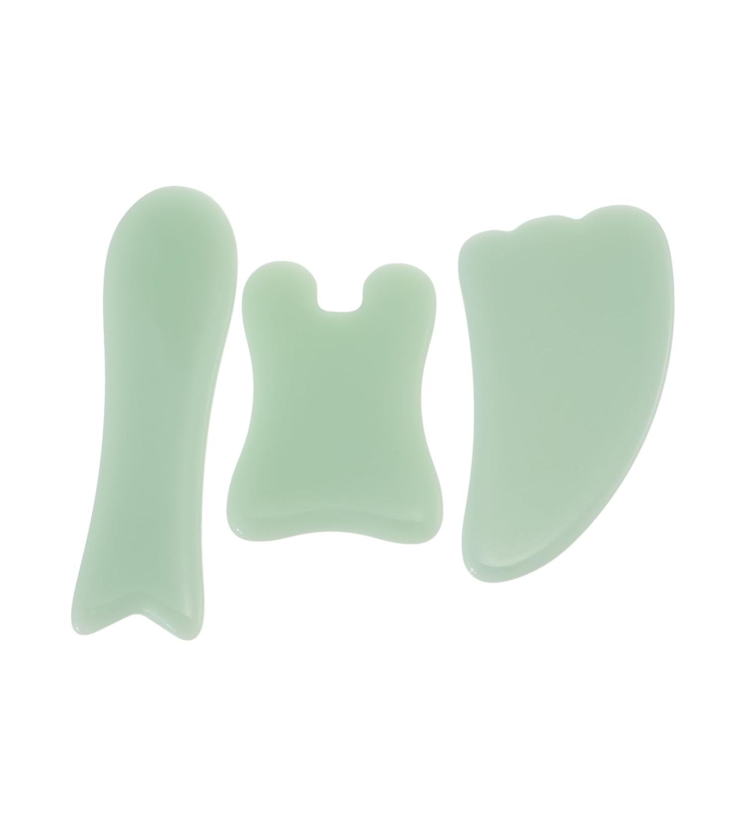 Angoily 3pcs Gua Sha Massage Board - Traditional Chinese Face Massager & Body Scraping Tool for Optimal Relaxation - Buy Online on GoSupps.com