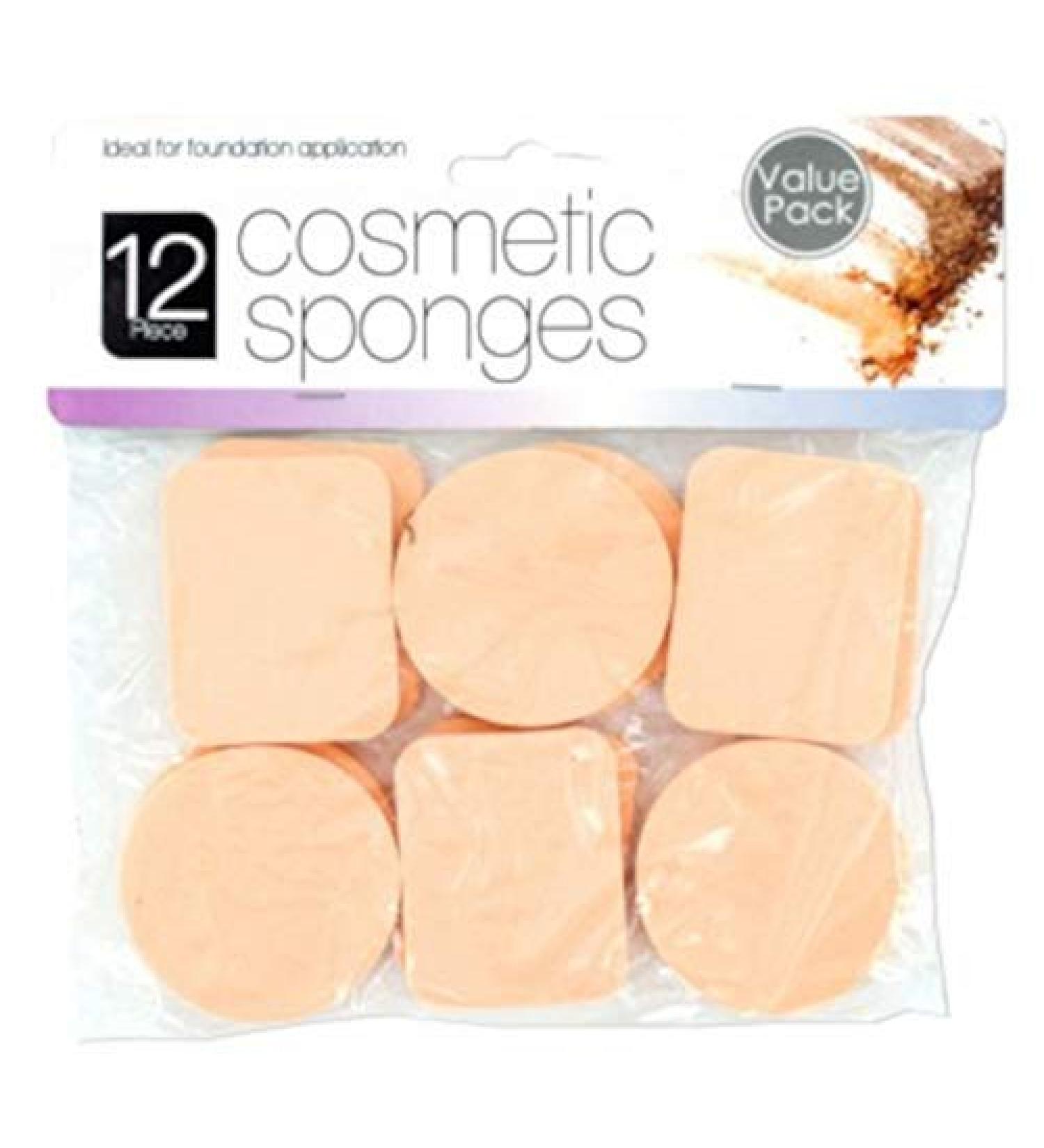 Blender Makeup Foundation Sponges For Beauty - Latex Free Blending for Full Coverage Powder, Cream, Liquid Cosmetics - Long Lasting, Disposable Foam Applicator Puffs - Bulk 12 Pack
