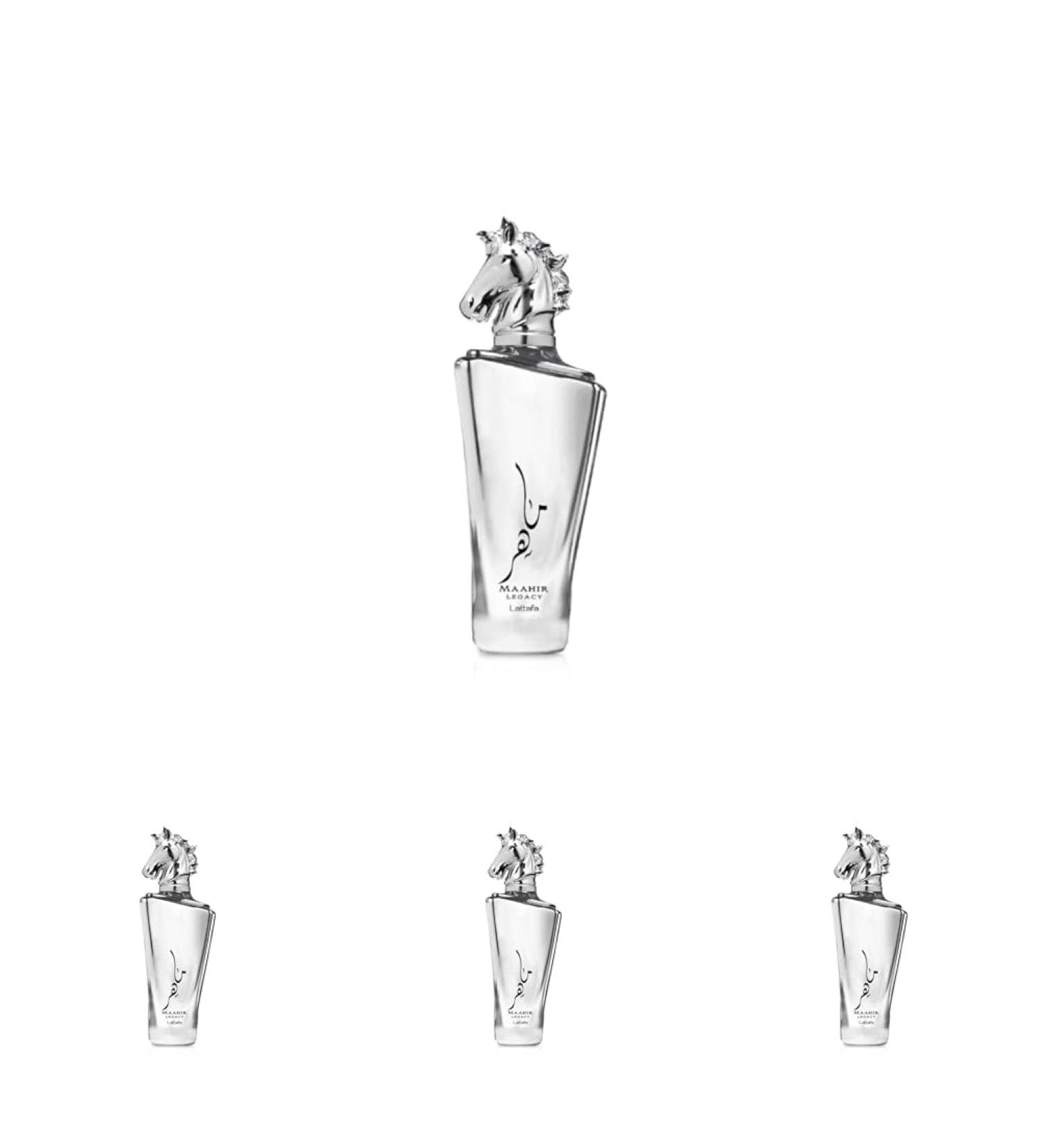 Lattafa Maahir Legacy Eau de Parfum Spray for Men 3.4 Ounce (Pack of 4) 3.4 Fl Oz (Pack of 4) Personal Fragrance - Buy Online on GoSupps.com