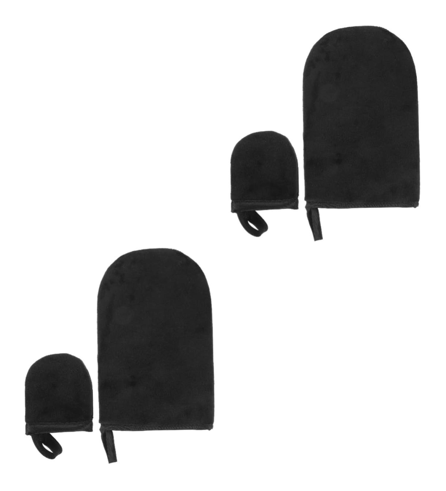 Angoily 2 Sets Tanning Gloves Nail Art Supplies Salon Gloves Manicure Accessories Anti-uv Gloves Soft Tanning Mitt Gel Nail Gloves Uv Protection Lotion Black Agent Self Tan Flocking - Buy Online on GoSupps.com