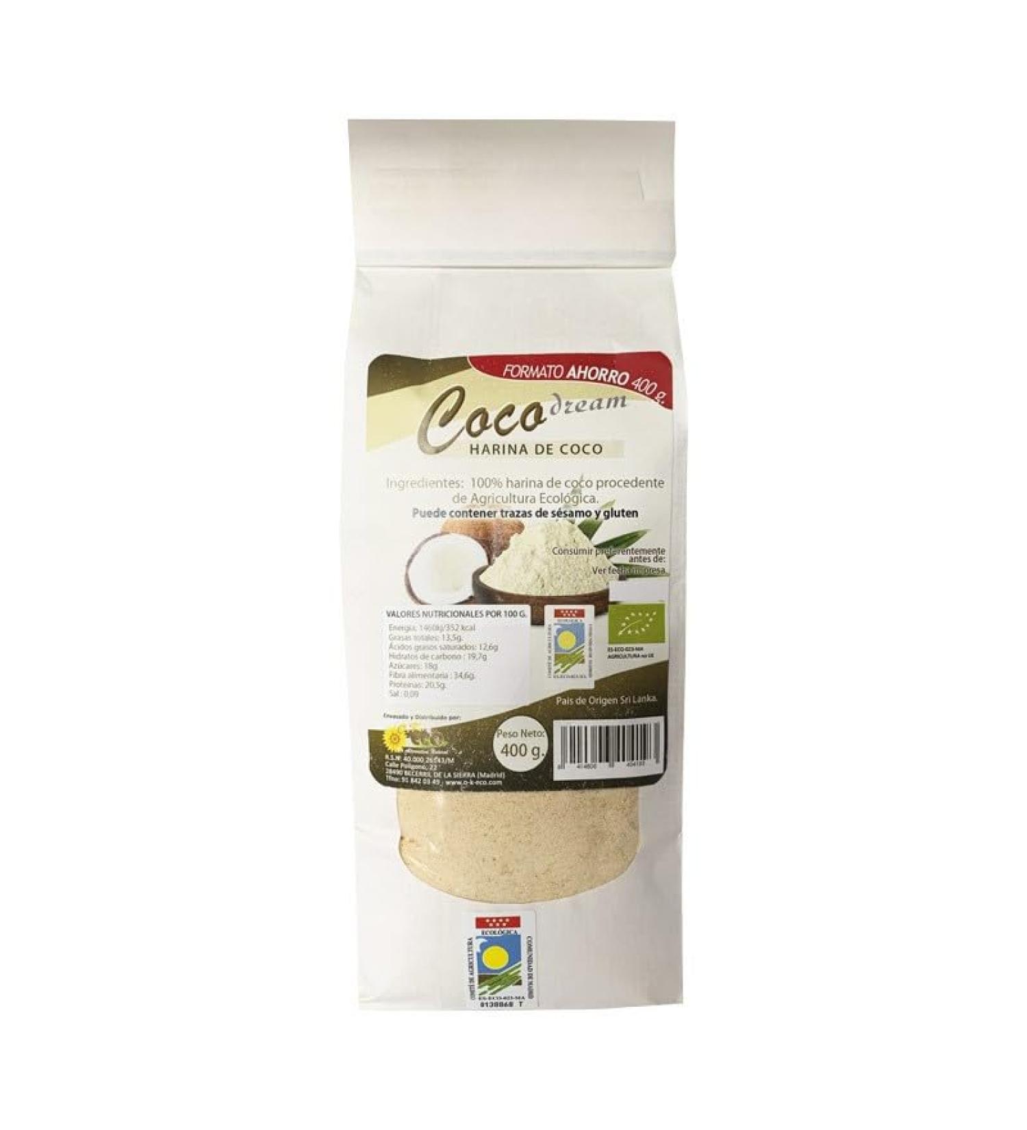 Harina de Coco bio 400 g Dream Foods