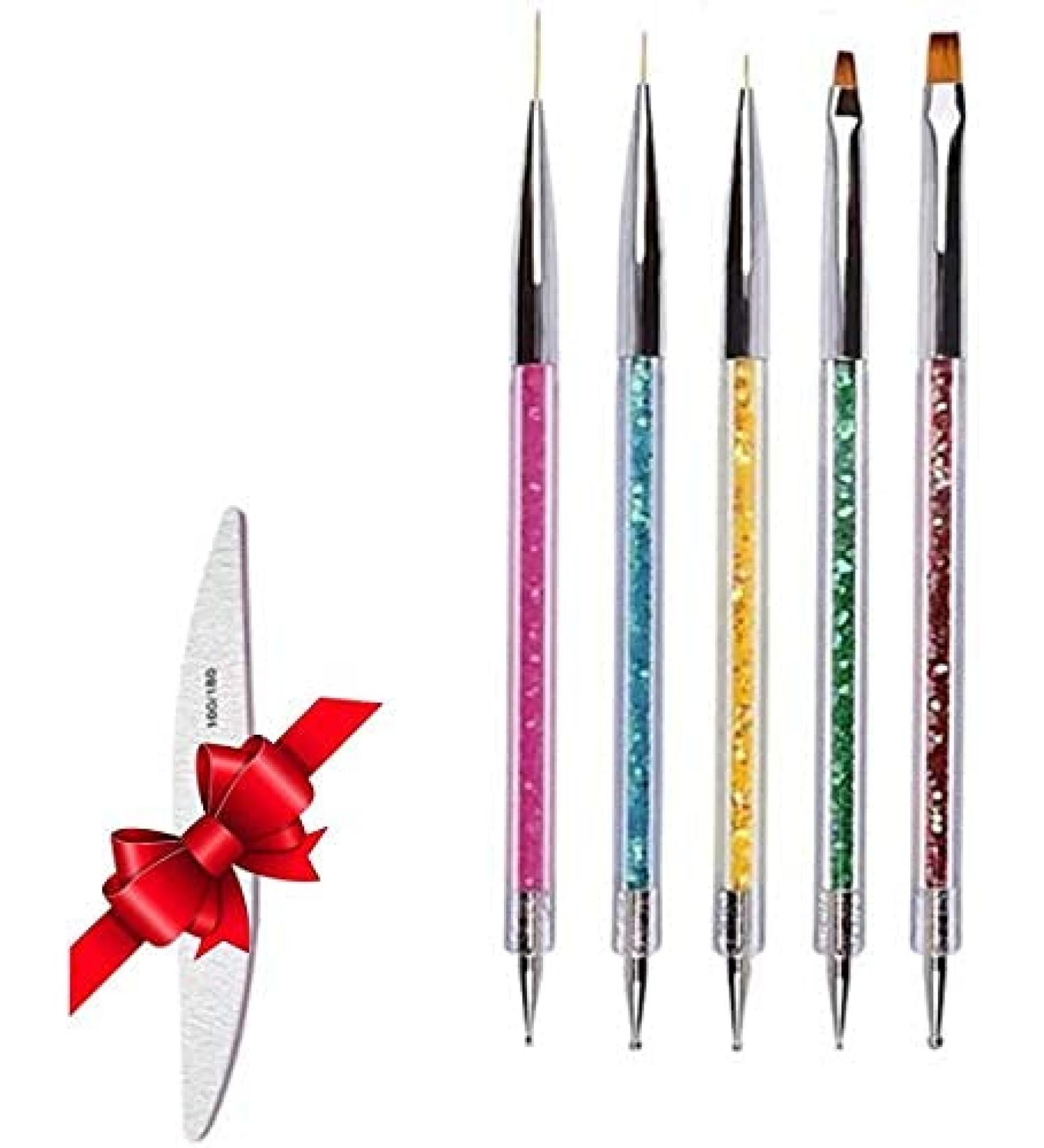 Nail Art Brush Set | Professional Manicure & Liner Brushes for Perfect Nail Art | International Shipping Available - Buy Online on GoSupps.com