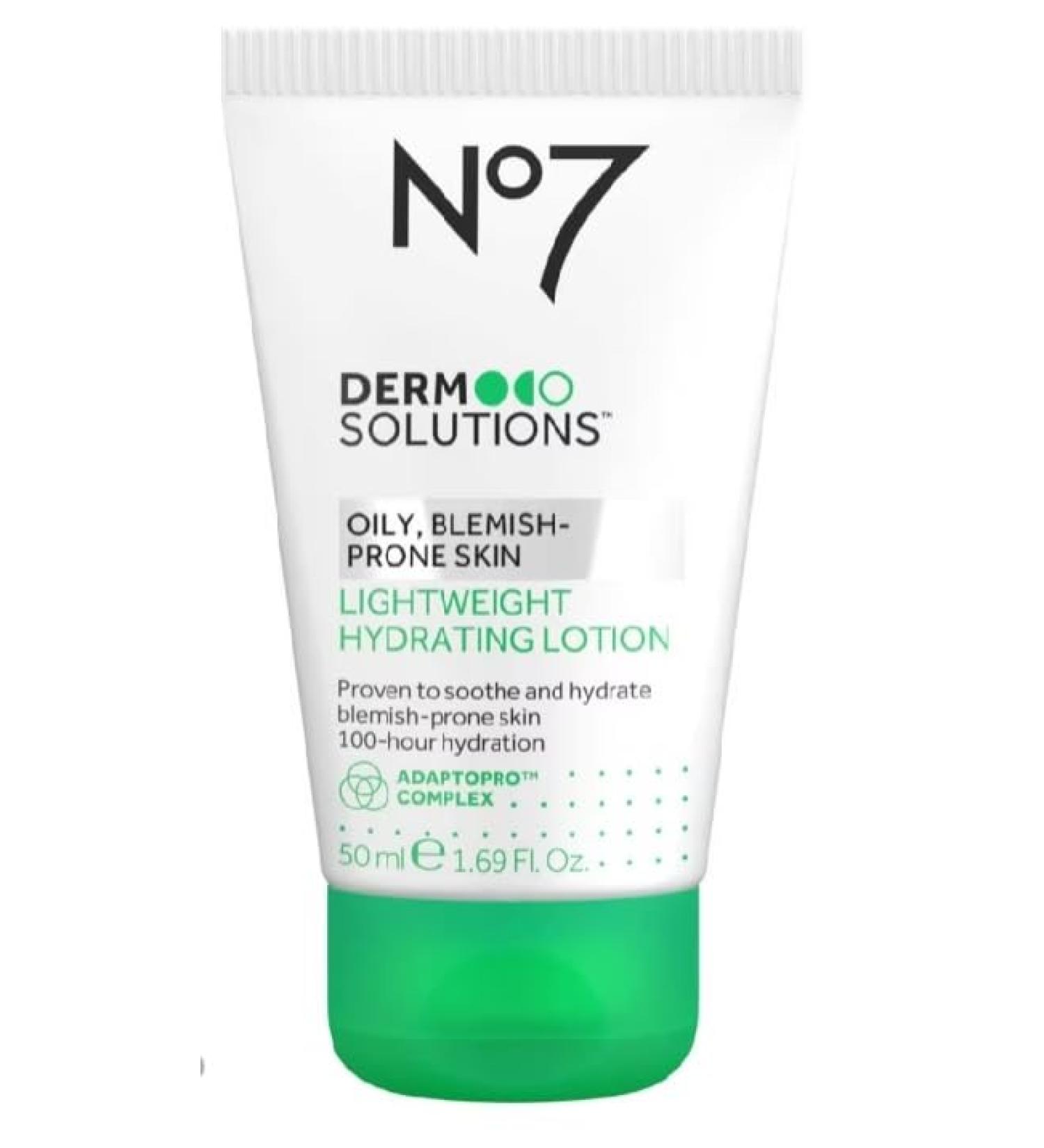 Boots No7 Derm Solutions Lightweight Hydrating Lotion Suitable for Oily Blemish-Prone Skin 50ml