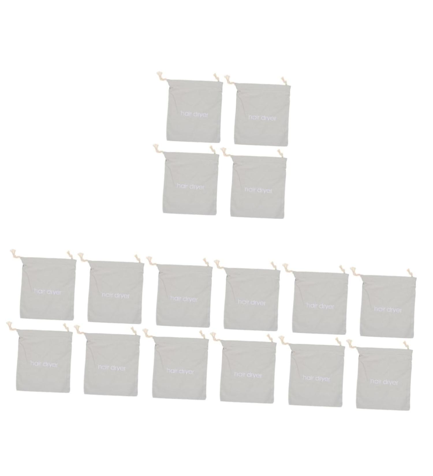 Baluue 16 Pcs Hair Dryer Storage Bag Storage Bags Hotel Drawstring Bag Portable Wash Bag Fabric Light Grey - Buy Online on GoSupps.com