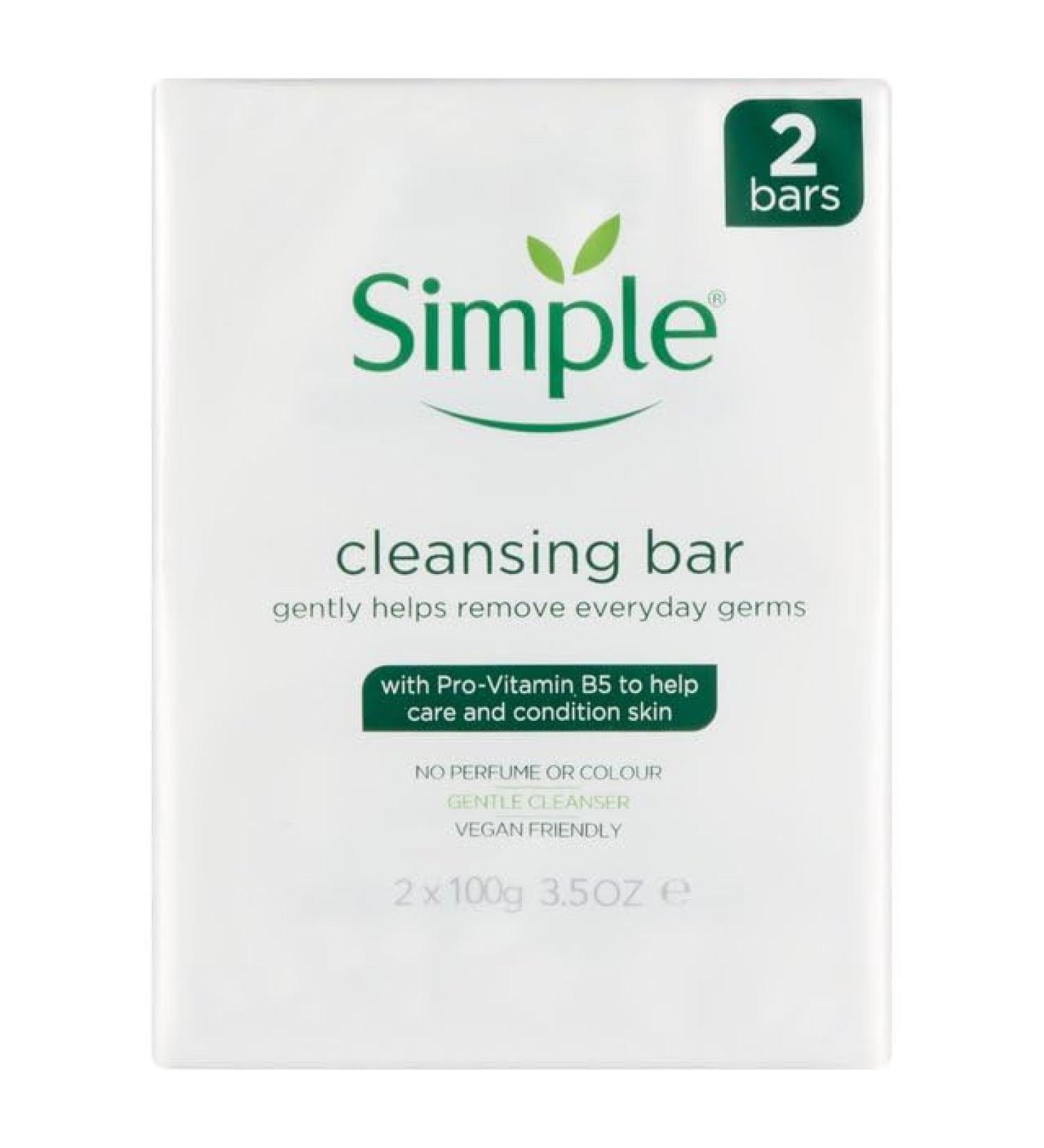 Simple Anti-Bacterial Soap for Sensitive Skin 2 bar - Buy Online on GoSupps.com