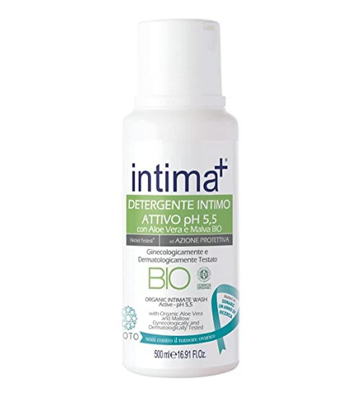  Intima+ Intima+ Intimo Organic Aloe and Malva Cosmos Cleanser 500ml - Buy Online on GoSupps.com