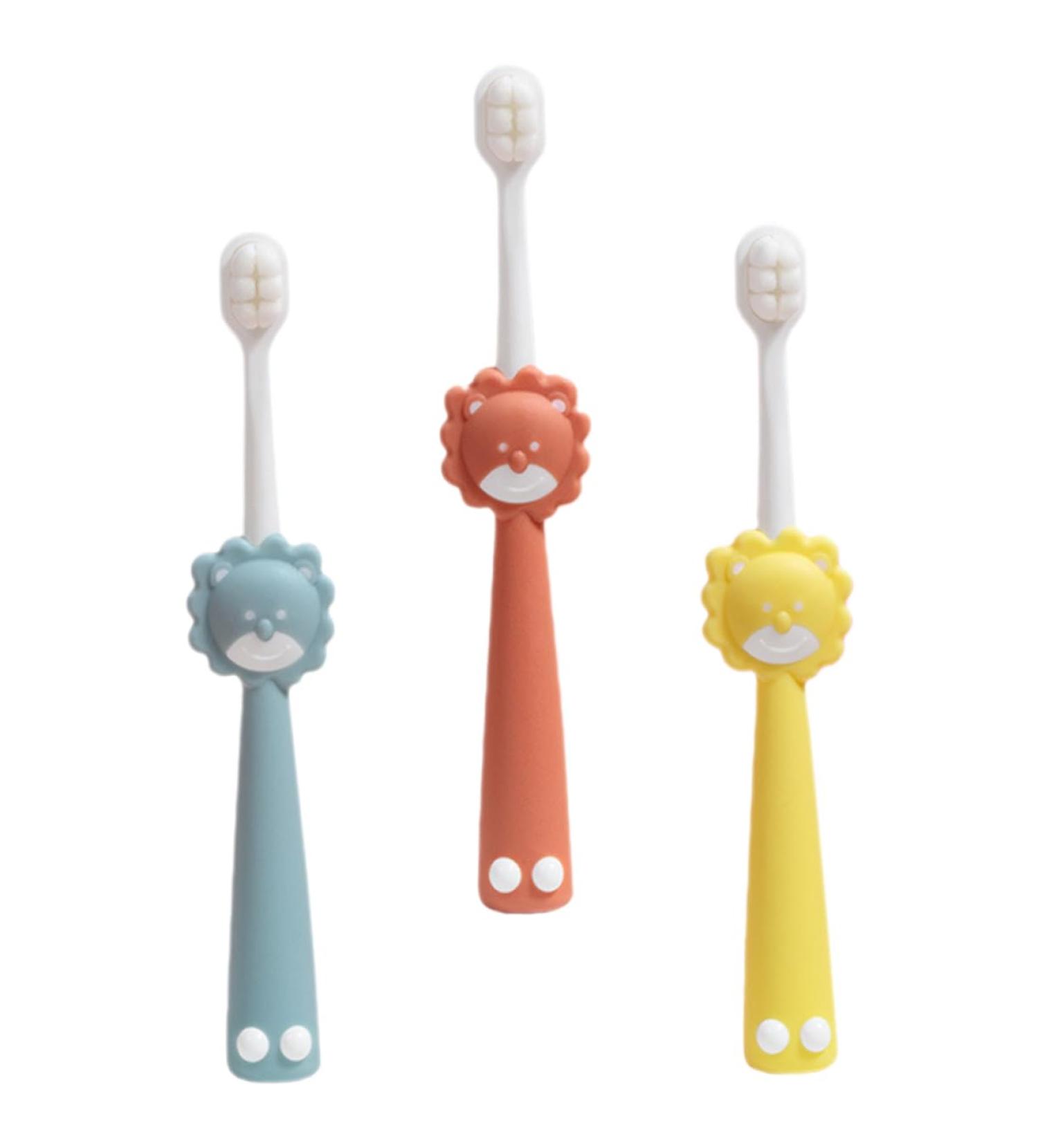 Buifulsic 3ST Wanmai Ergonomic Children's Toothbrush - Soft & Safe Infant Travel Toothbrushes - Buy Online on GoSupps.com
