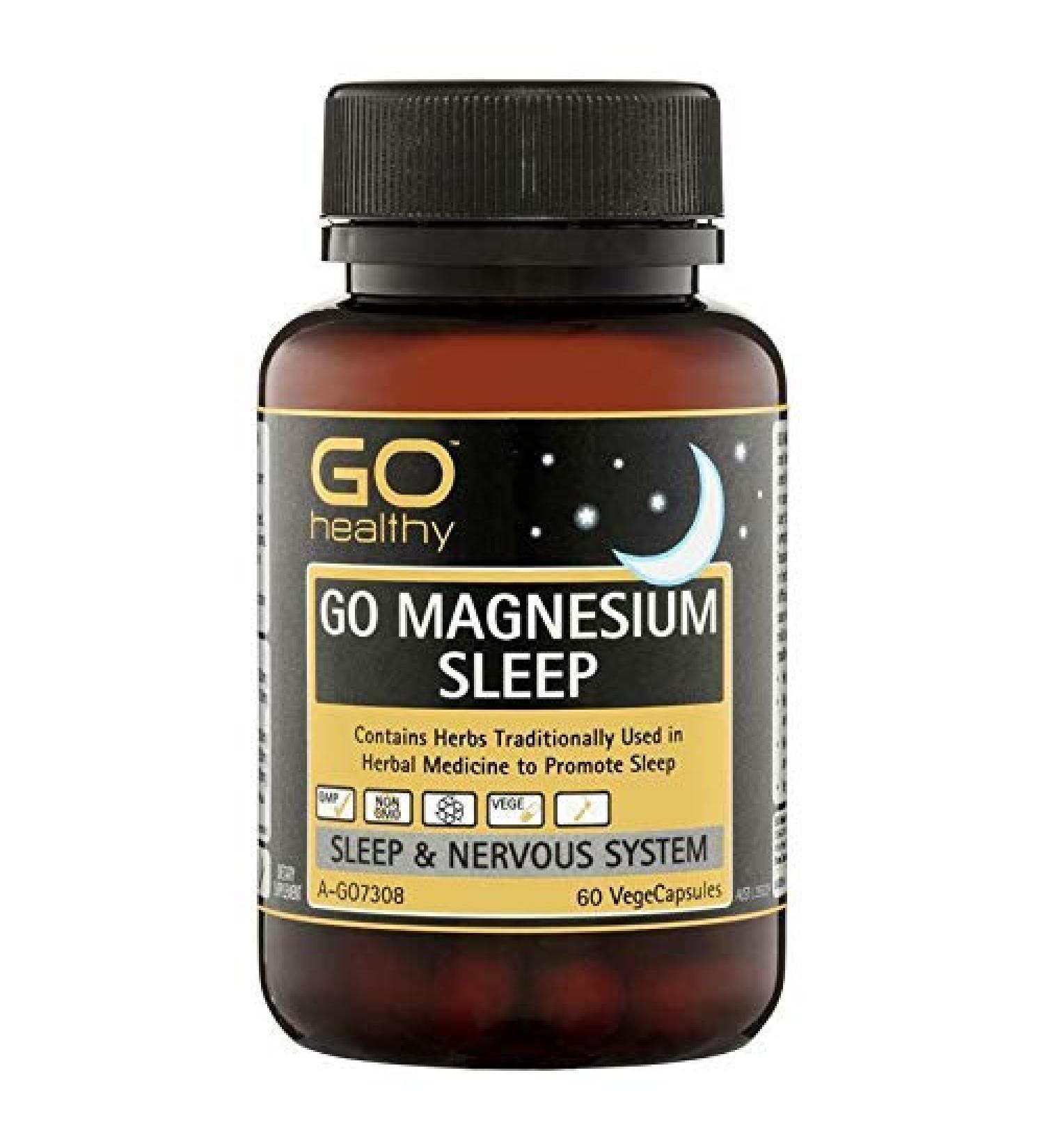 GO Healthy Magnesium Sleep 60 Vege Capsules